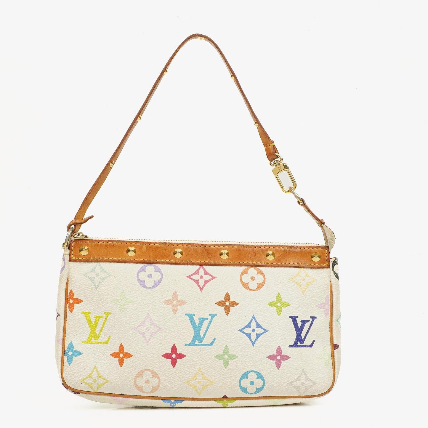 Louis Vuitton Takashi Murakami Pochette Accessoire Multicolor Clutch Handbag