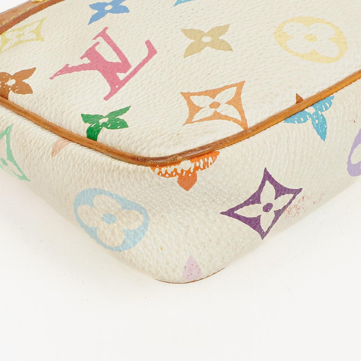 Louis Vuitton Takashi Murakami Pochette Accessoire Multicolor Clutch Handbag