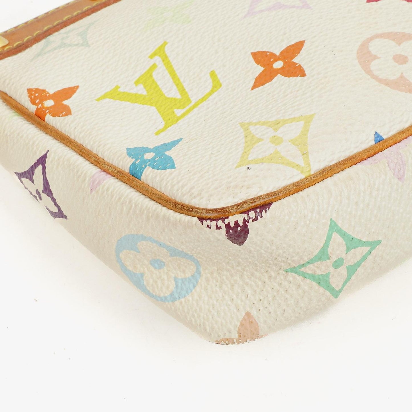 Louis Vuitton Takashi Murakami Pochette Accessoire Multicolor Clutch Handbag