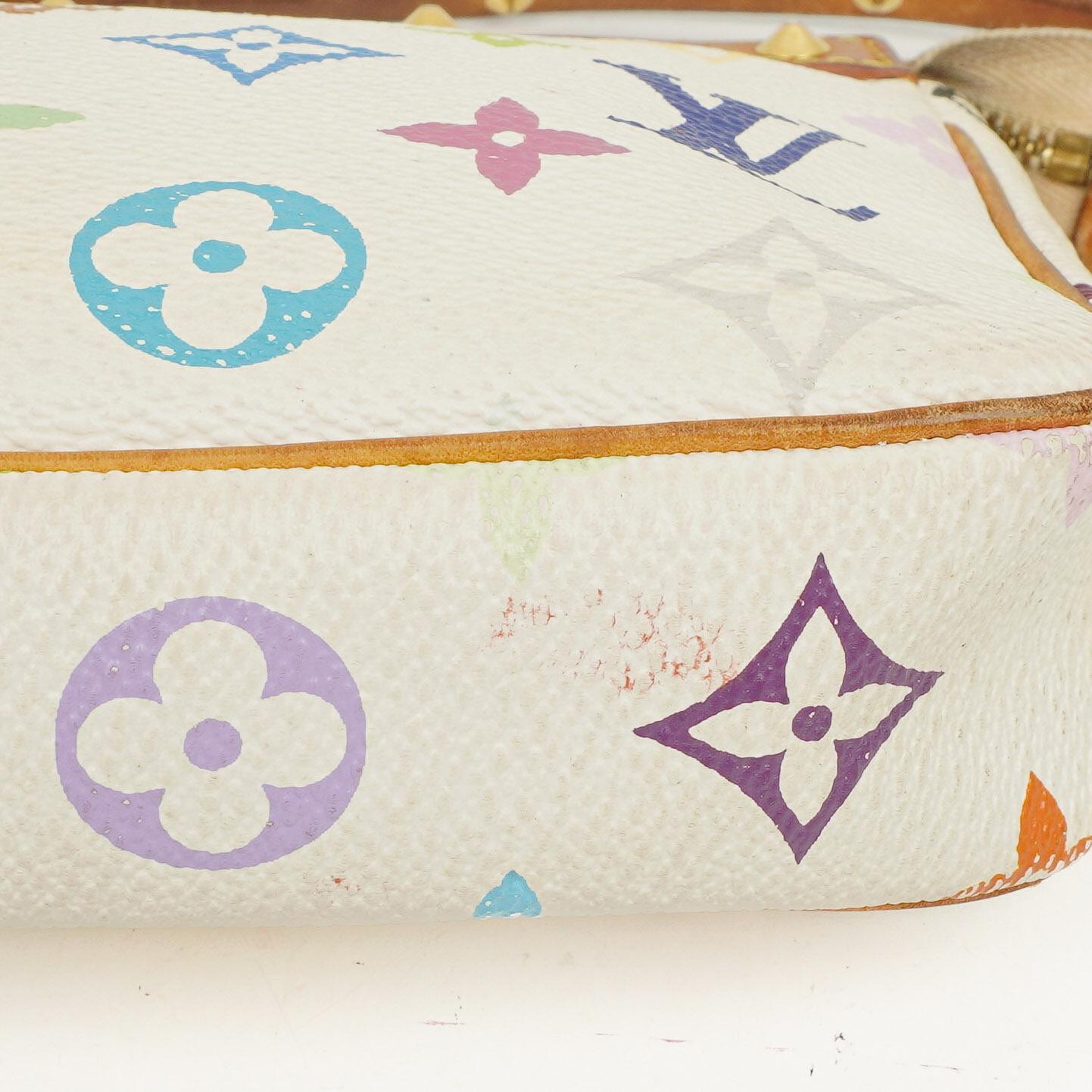 Louis Vuitton Takashi Murakami Pochette Accessoire Multicolor Clutch Handbag