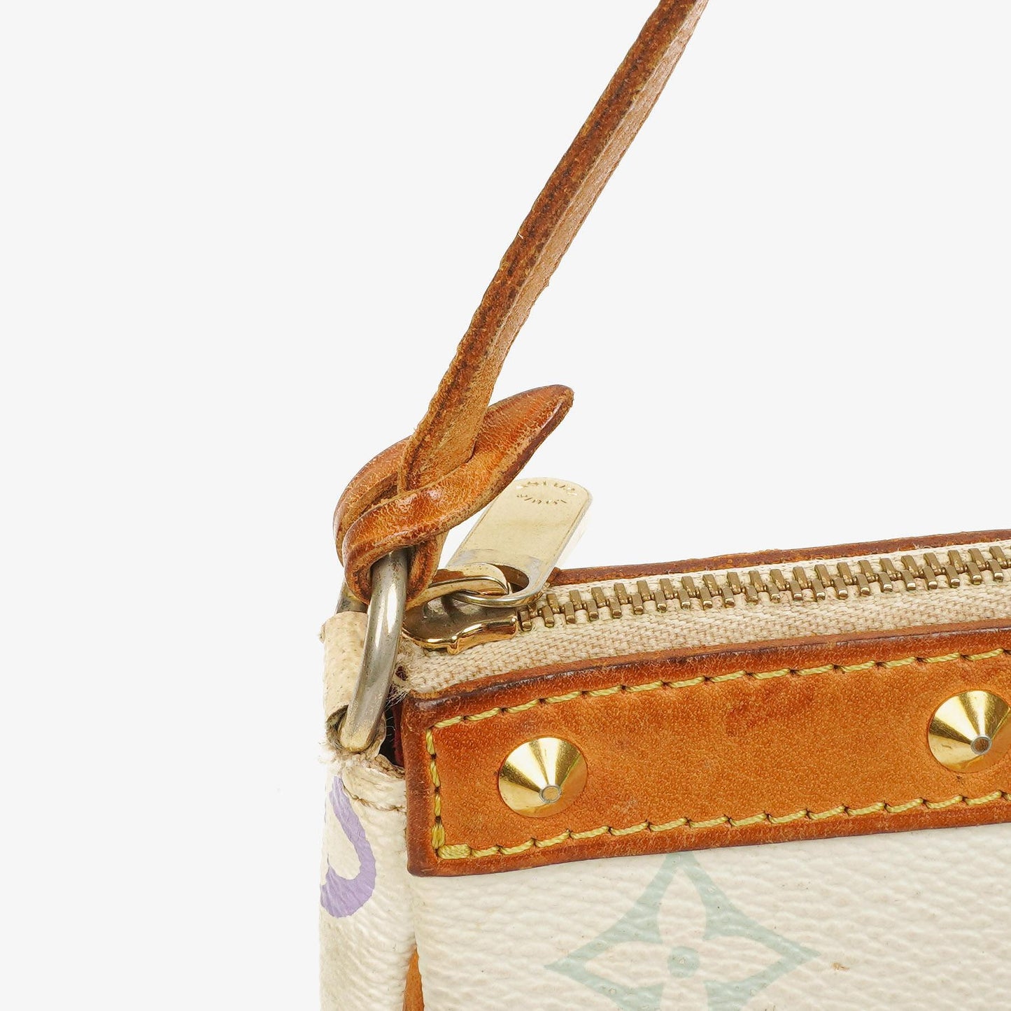 Louis Vuitton Takashi Murakami Pochette Accessoire Multicolor Clutch Handbag