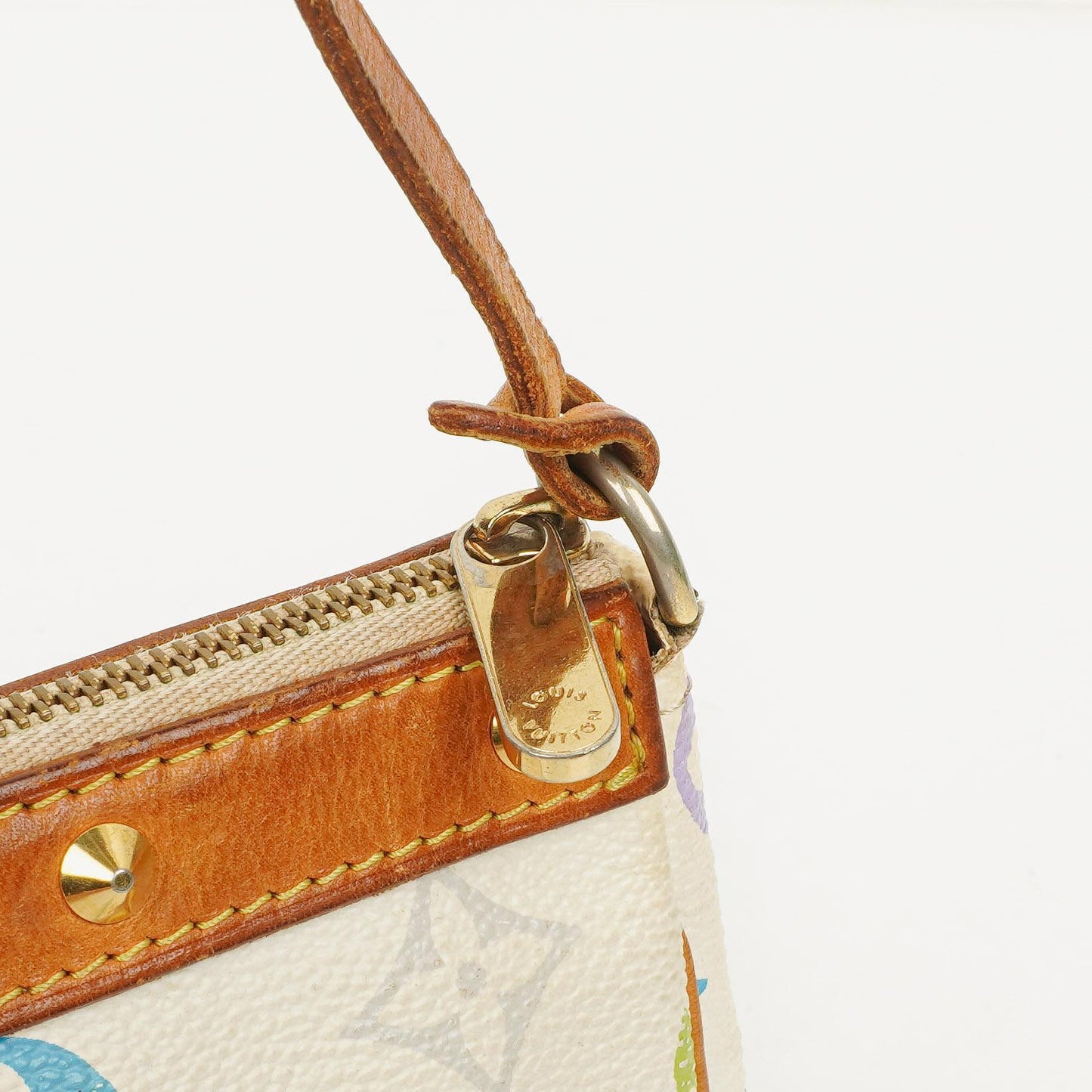 Louis Vuitton Takashi Murakami Pochette Accessoire Multicolor Clutch Handbag