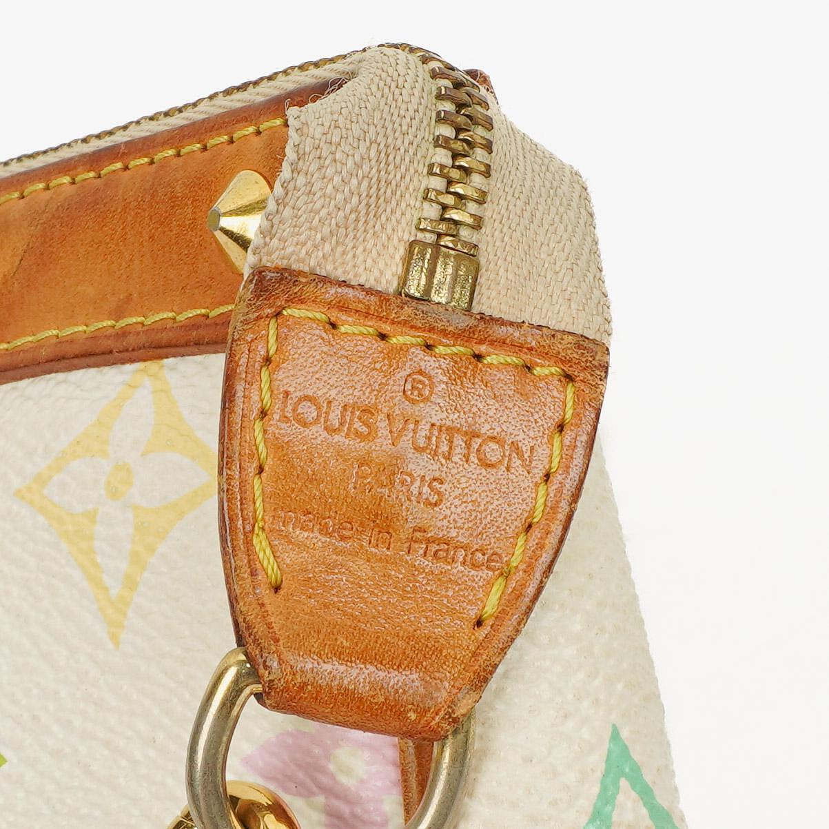 Louis Vuitton Takashi Murakami Pochette Accessoire Multicolor Clutch Handbag