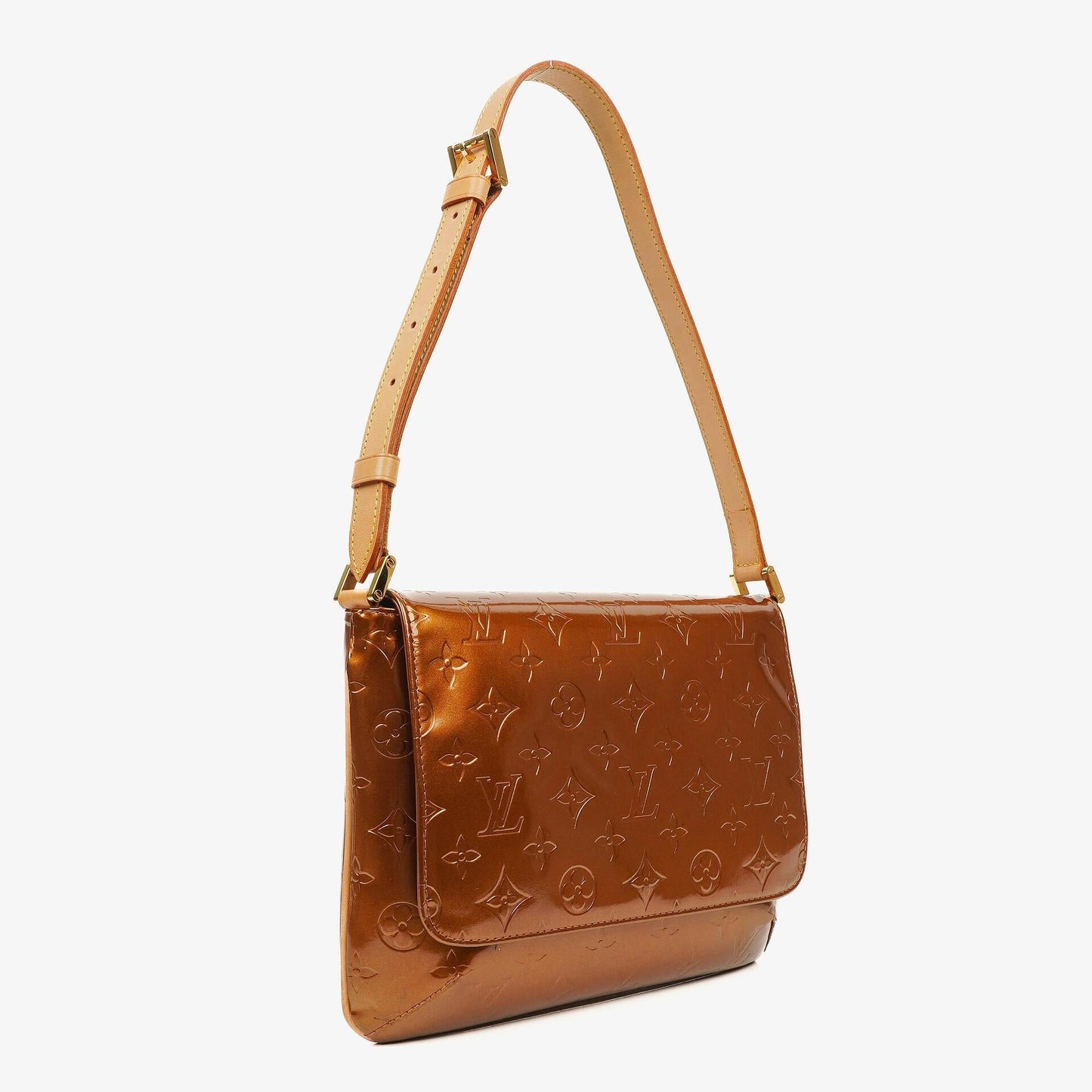 Louis Vuitton Thompson Bronze Monogram Vernis Leather Shoulder Bag
