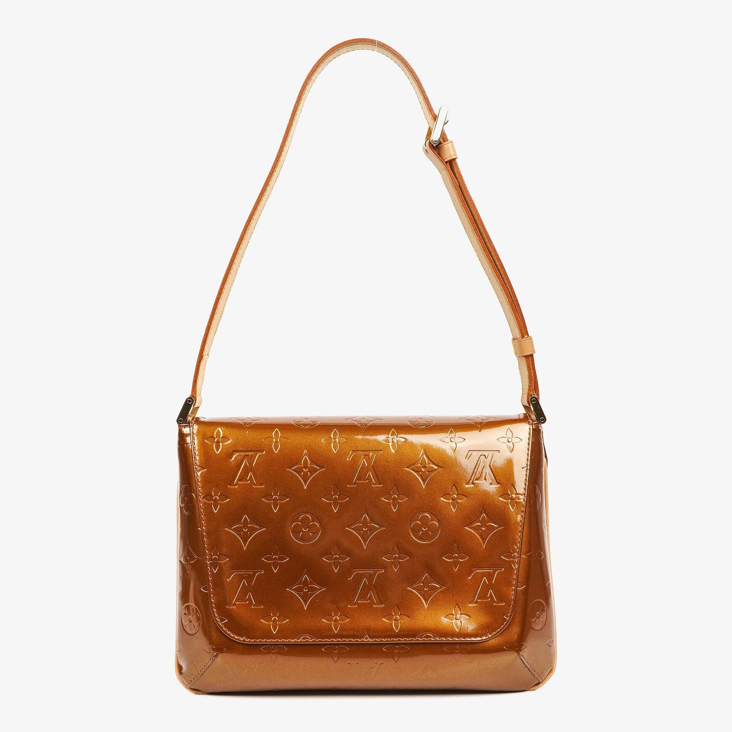 Louis Vuitton Thompson Bronze Monogram Vernis Leather Shoulder Bag