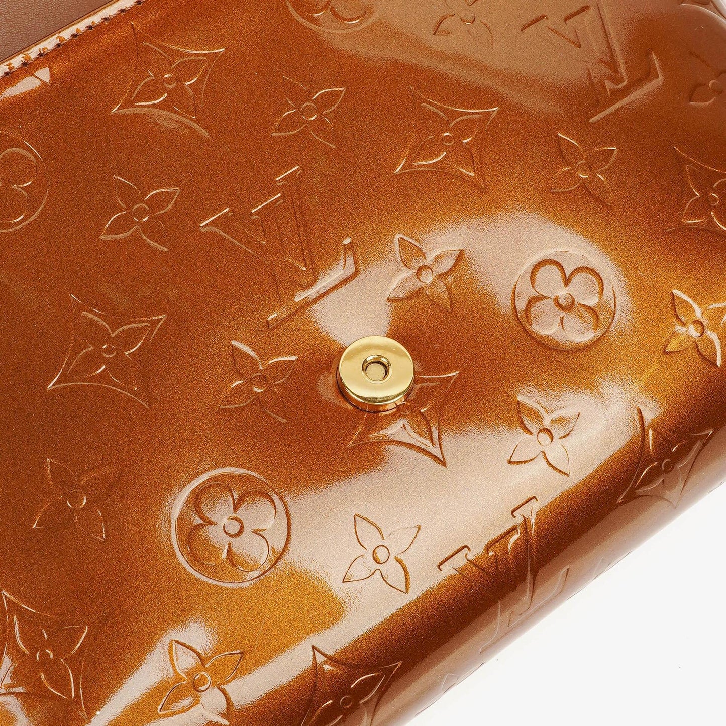 Louis Vuitton Thompson Bronze Monogram Vernis Leather Shoulder Bag