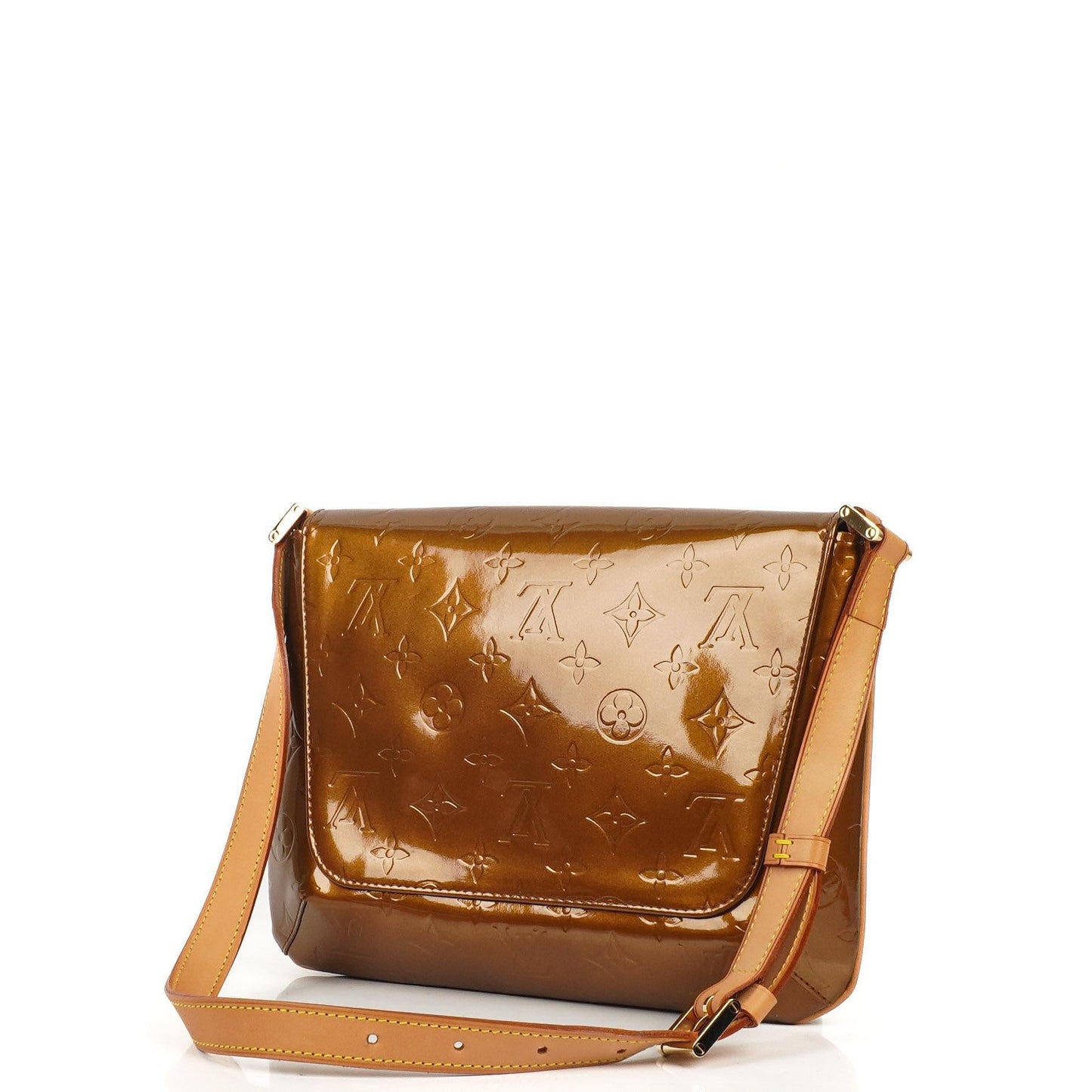 Louis Vuitton Thompson Street Bronze Monogram Vernis Leather Shoulder Bag