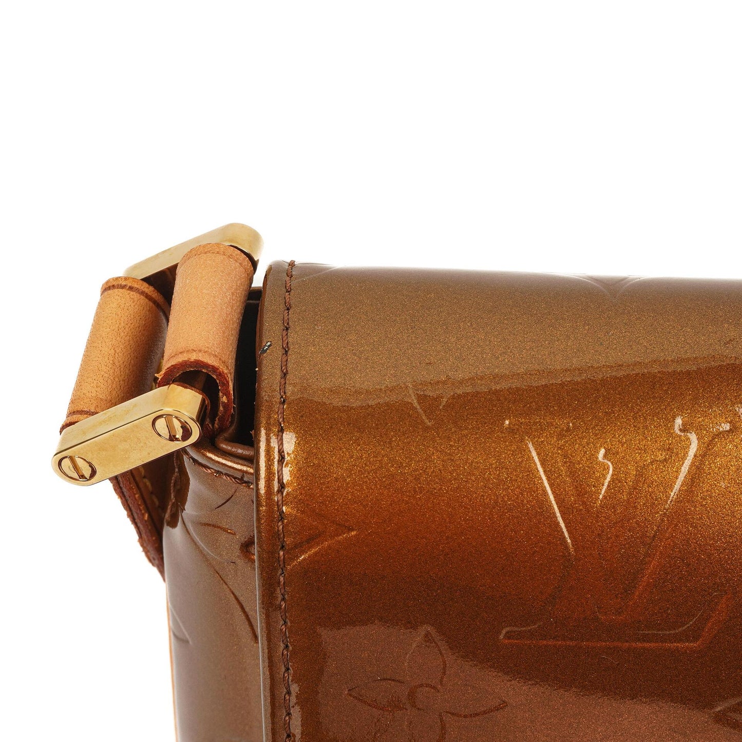 Louis Vuitton Thompson Street Bronze Monogram Vernis Leather Shoulder Bag