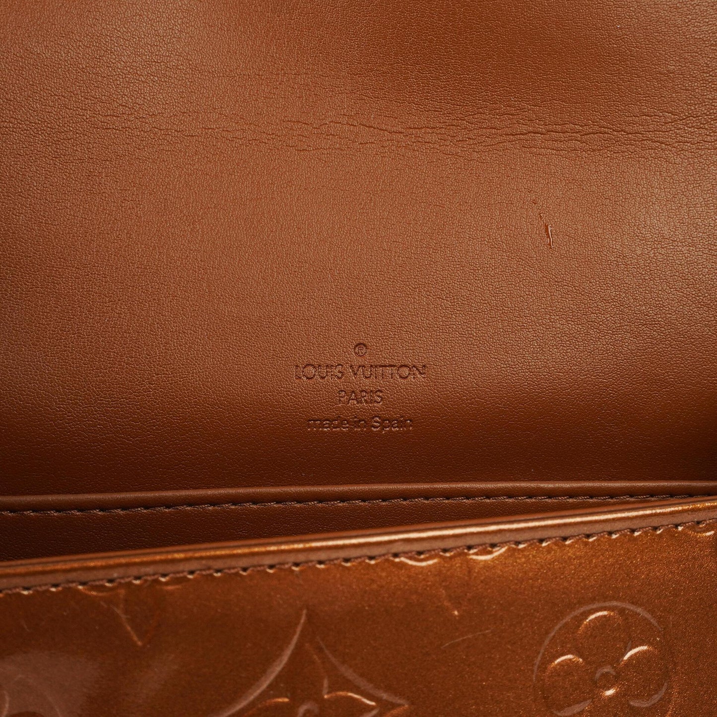Louis Vuitton Thompson Street Bronze Monogram Vernis Leather Shoulder Bag