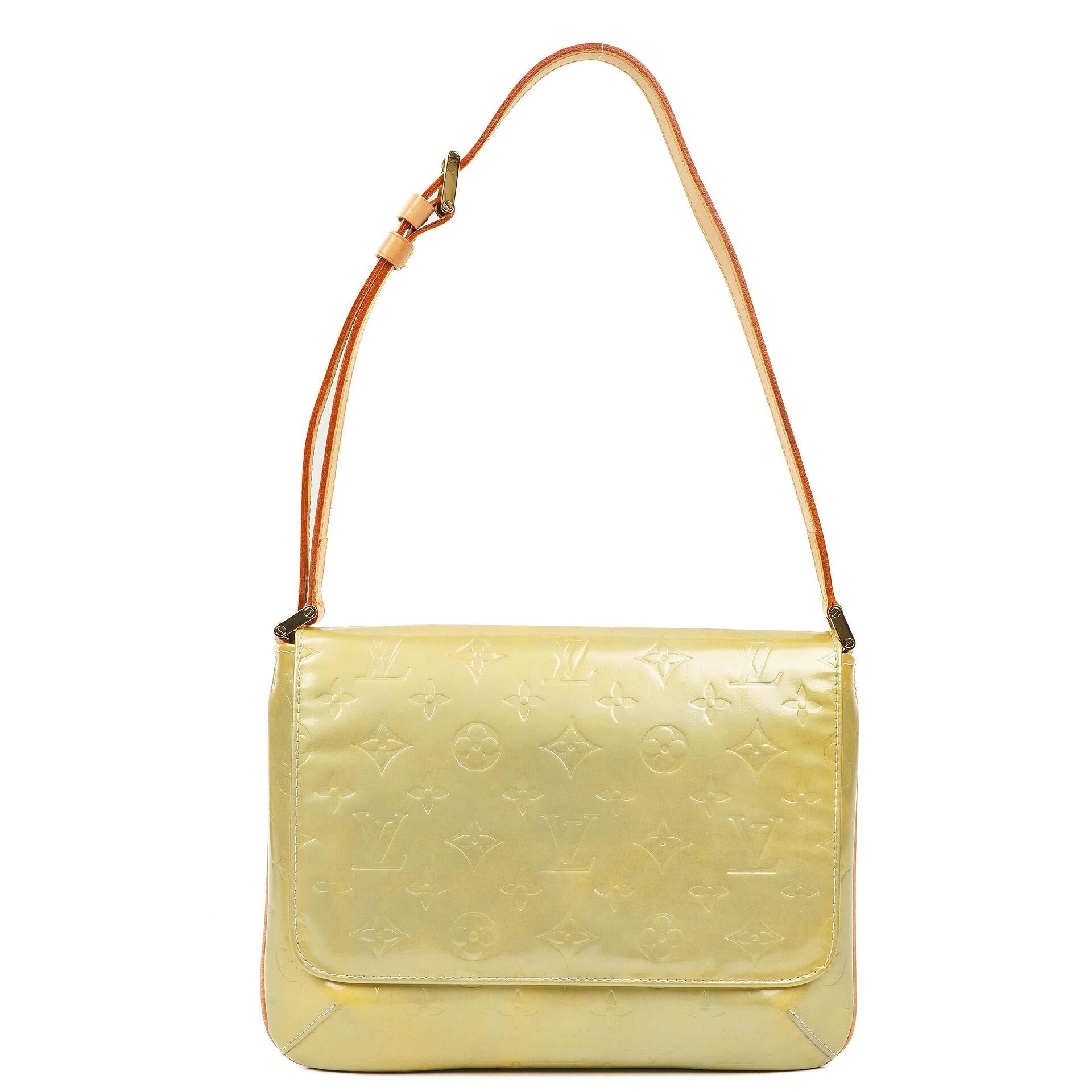 Louis Vuitton Thompson Street Green Monogram Vernis Leather Shoulder Bag