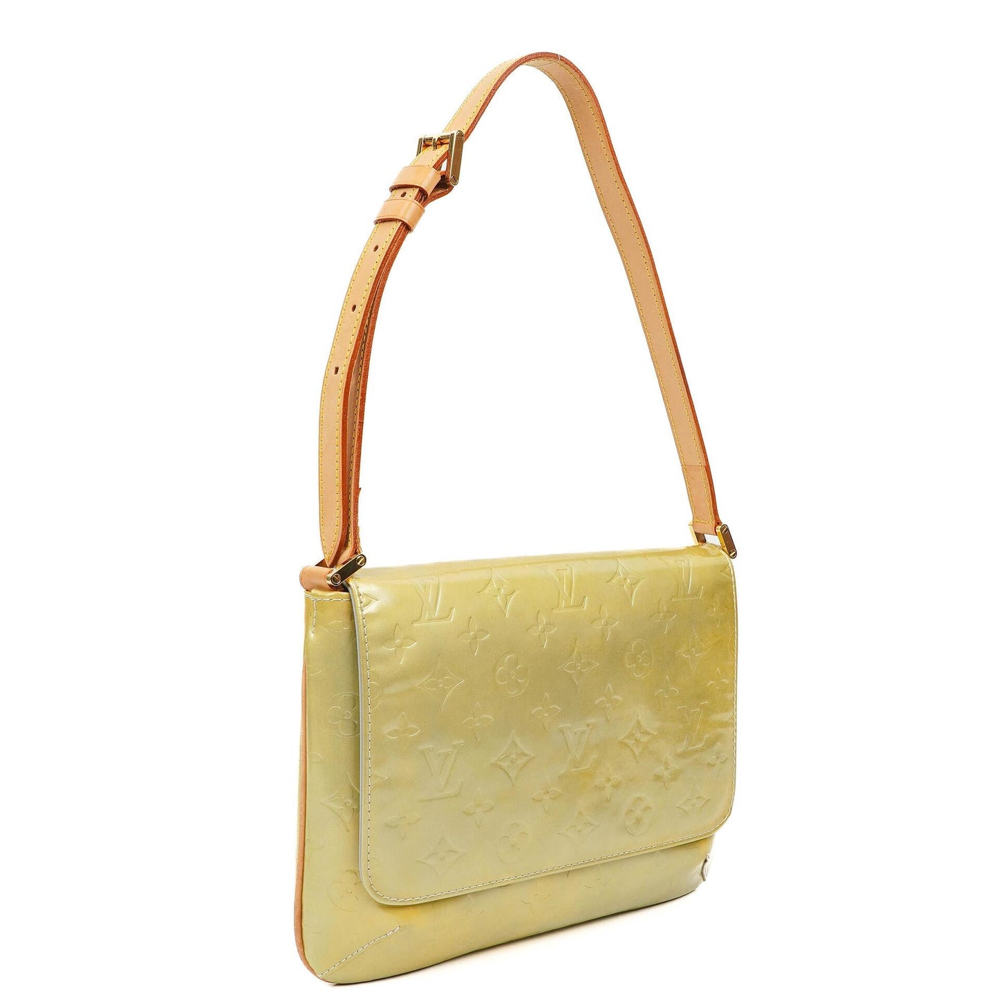Louis Vuitton Thompson Street Green Monogram Vernis Leather Shoulder Bag