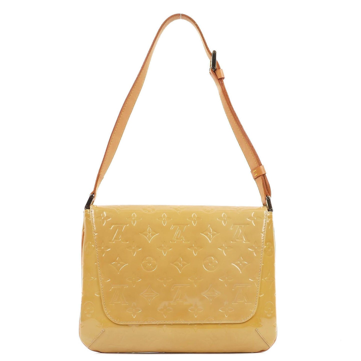 Louis Vuitton Thompson Street Shoulder Bag In Yellow Monogram Vernis Leather