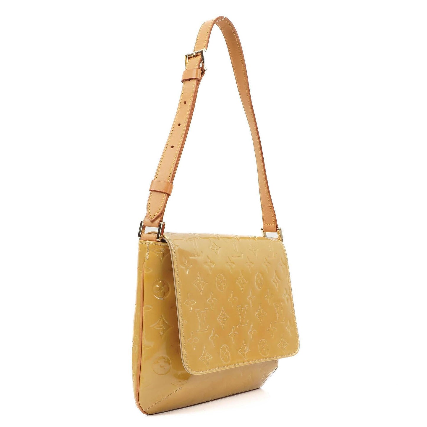 Louis Vuitton Thompson Street Shoulder Bag In Yellow Monogram Vernis Leather