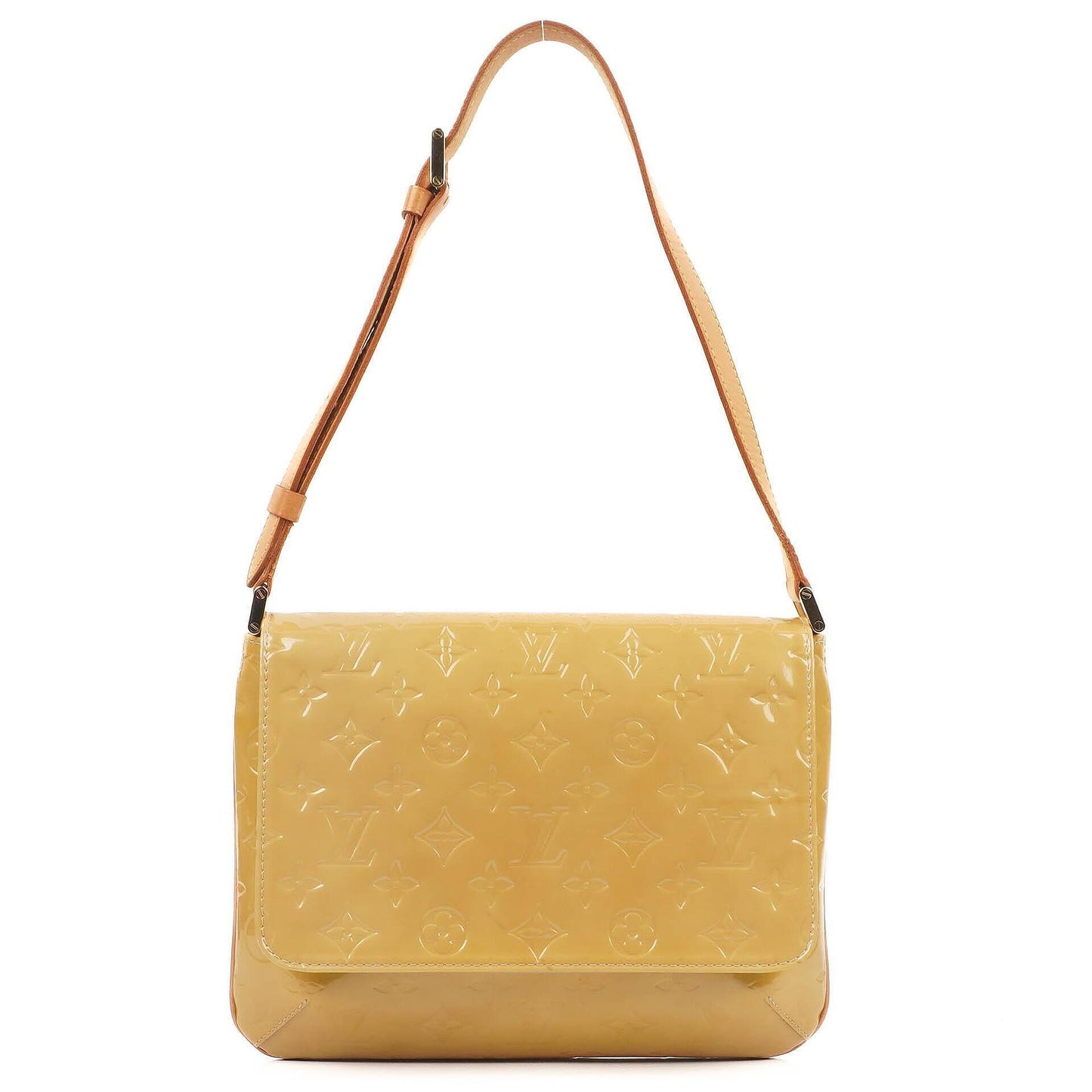 Louis Vuitton Thompson Street Shoulder Bag In Yellow Monogram Vernis Leather