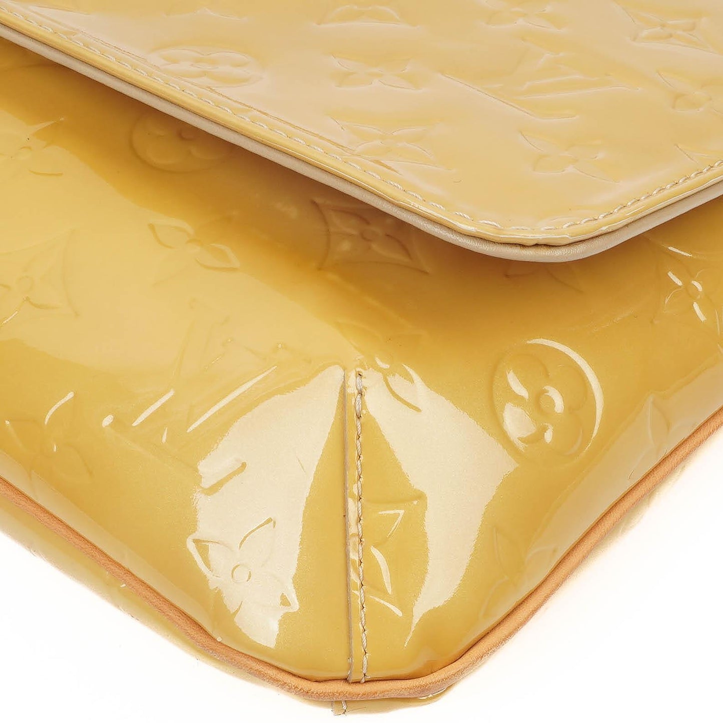 Louis Vuitton Thompson Street Shoulder Bag In Yellow Monogram Vernis Leather