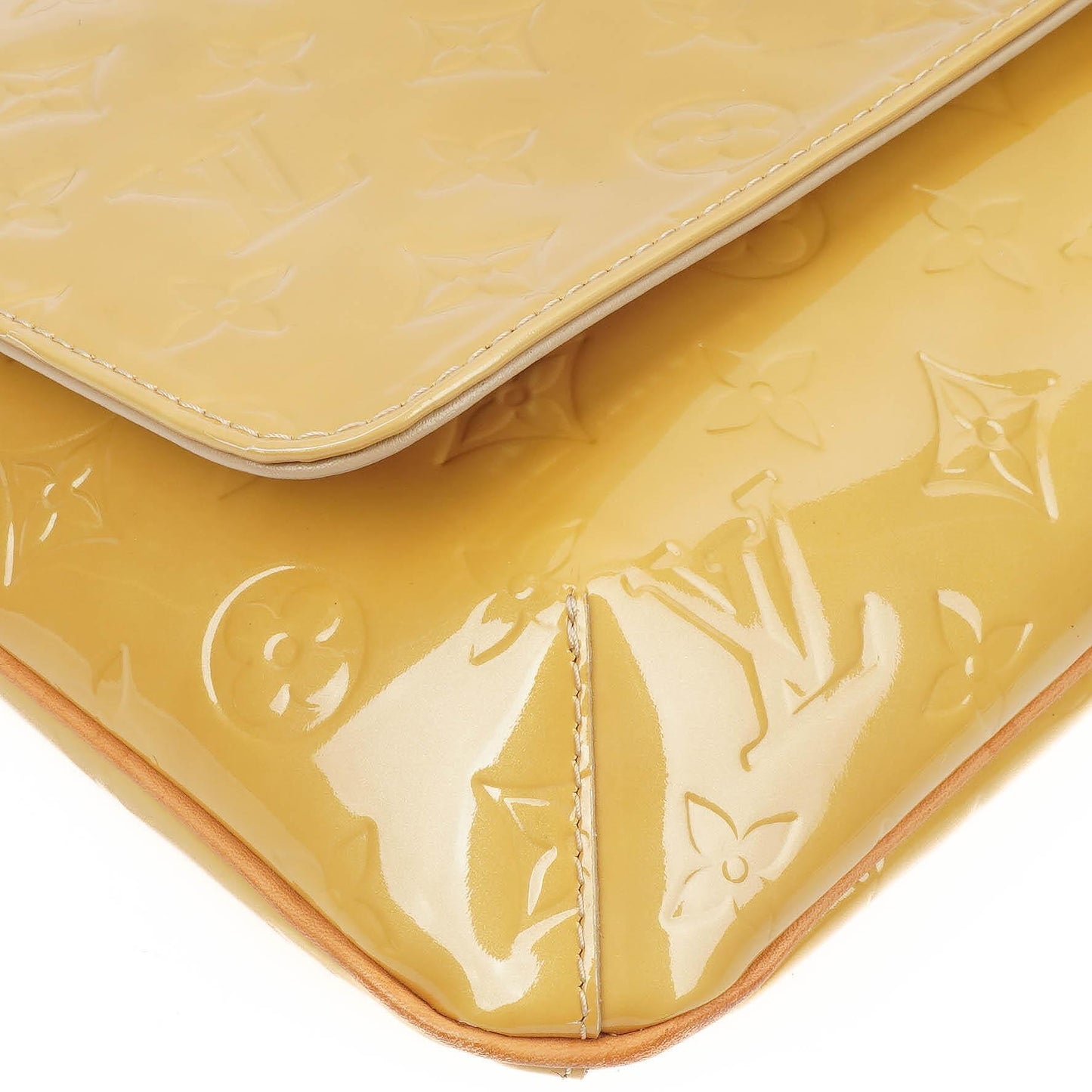 Louis Vuitton Thompson Street Shoulder Bag In Yellow Monogram Vernis Leather