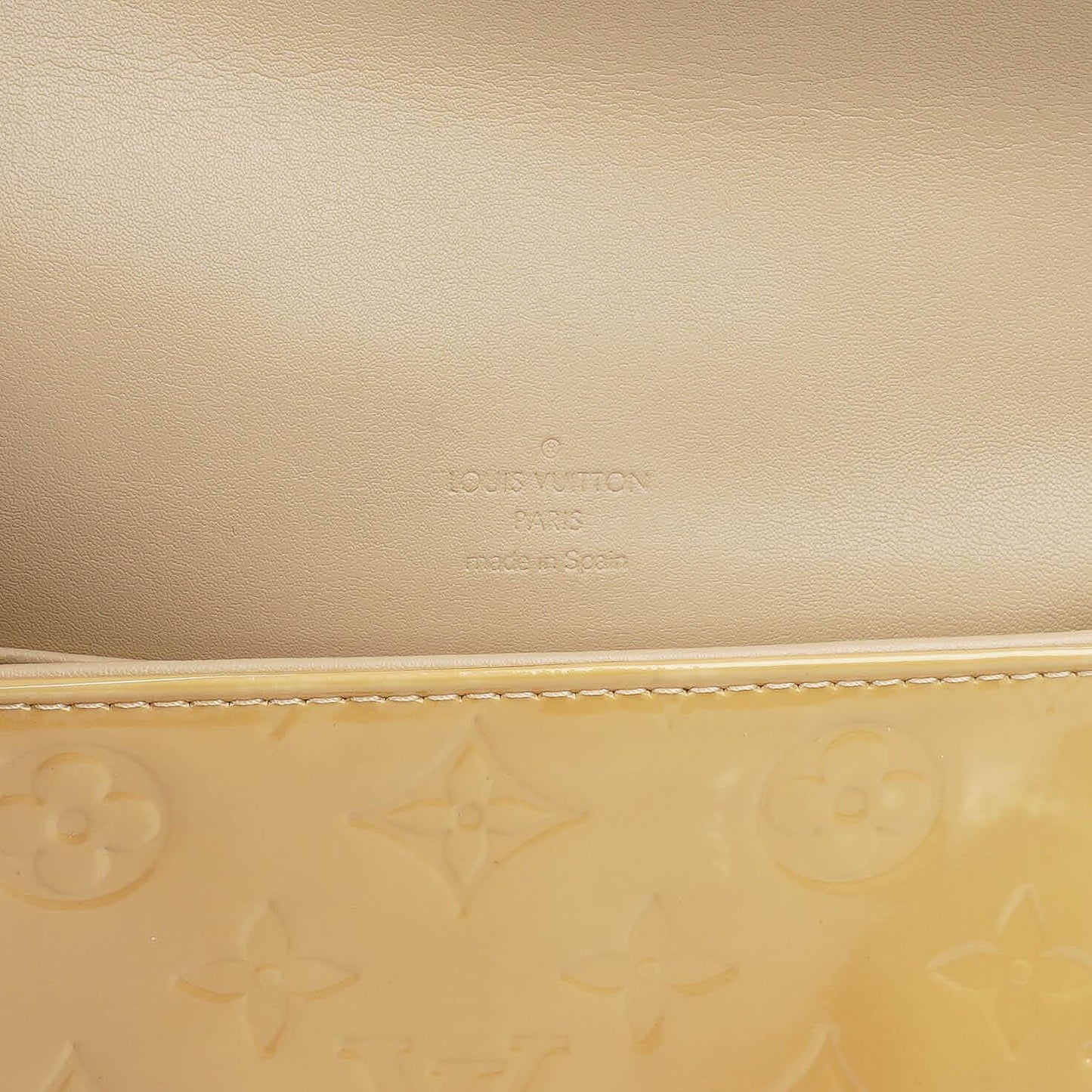 Louis Vuitton Thompson Street Shoulder Bag In Yellow Monogram Vernis Leather