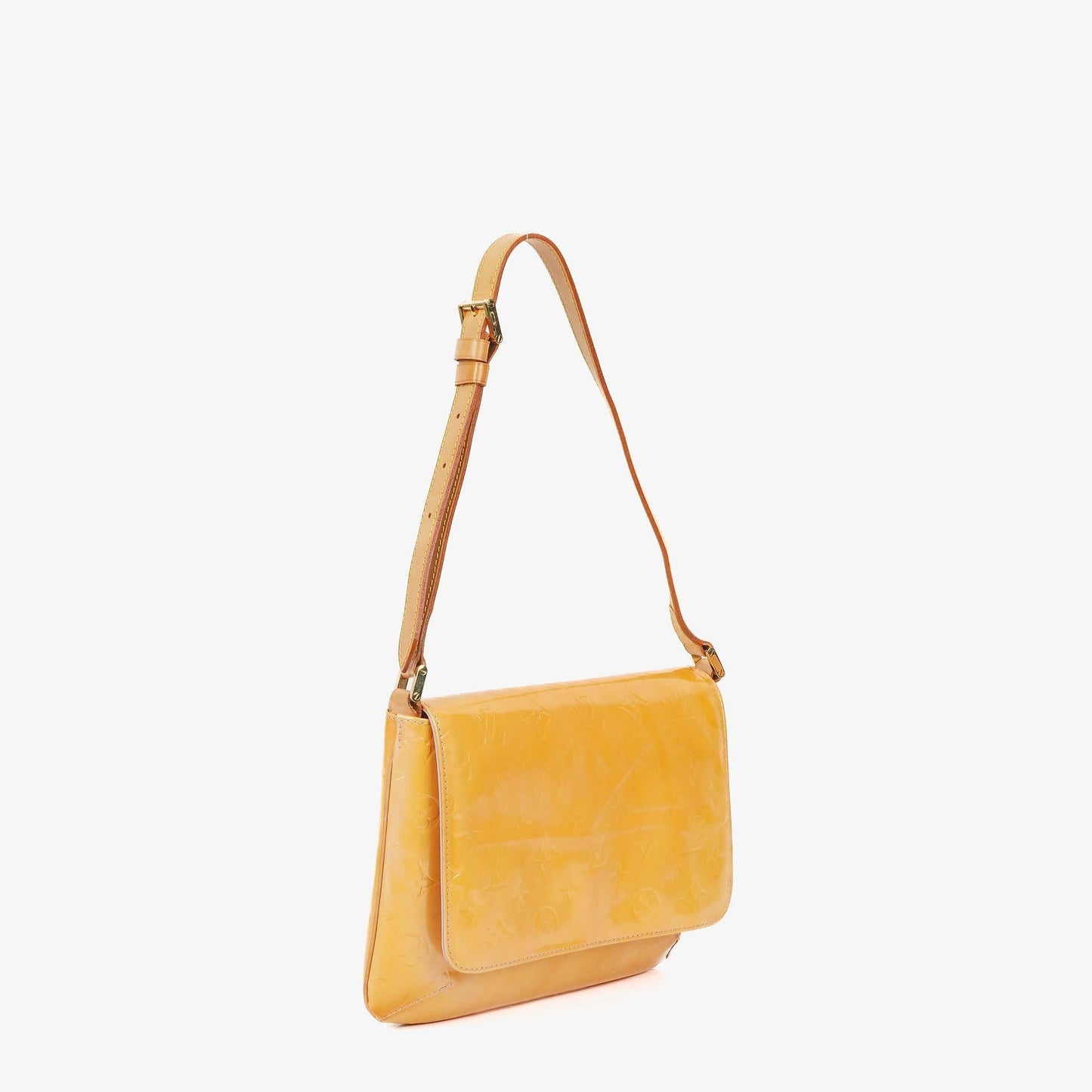 Louis Vuitton Thompson Street Yellow Monogram Vernis Leather Shoulder Bag
