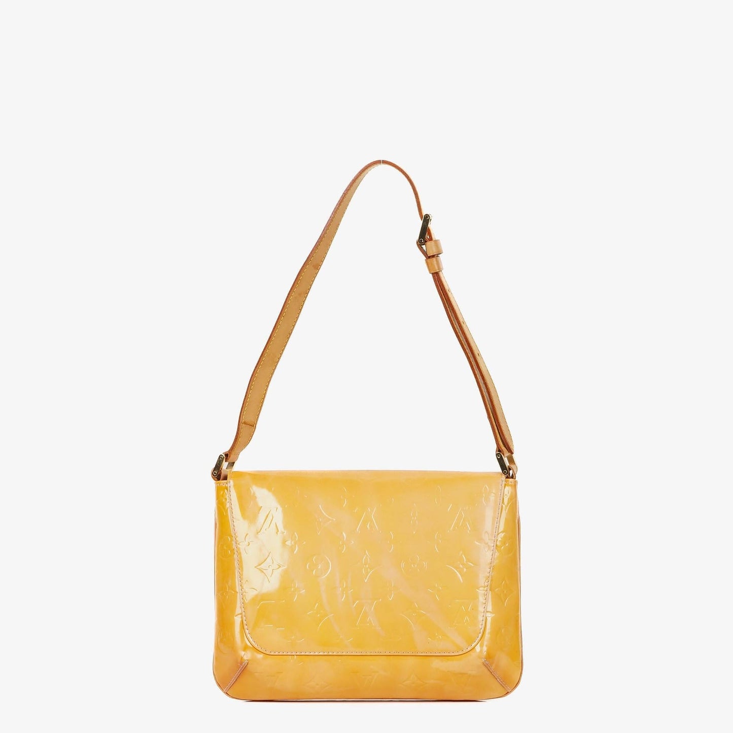 Louis Vuitton Thompson Street Yellow Monogram Vernis Leather Shoulder Bag