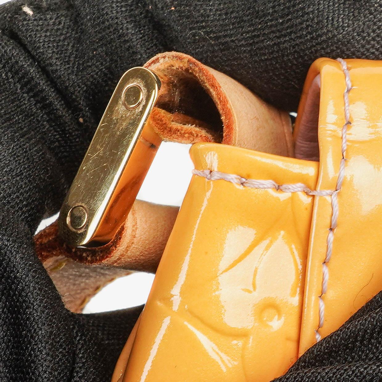 Louis Vuitton Thompson Street Yellow Monogram Vernis Leather Shoulder Bag