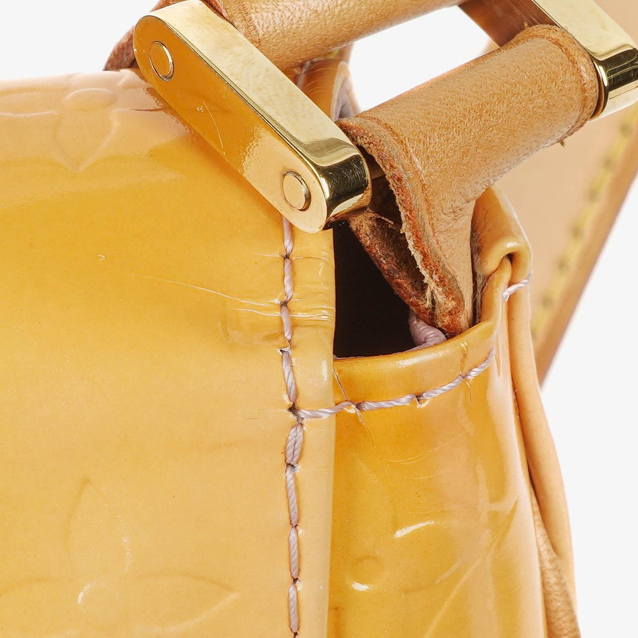 Louis Vuitton Thompson Street Yellow Monogram Vernis Leather Shoulder Bag