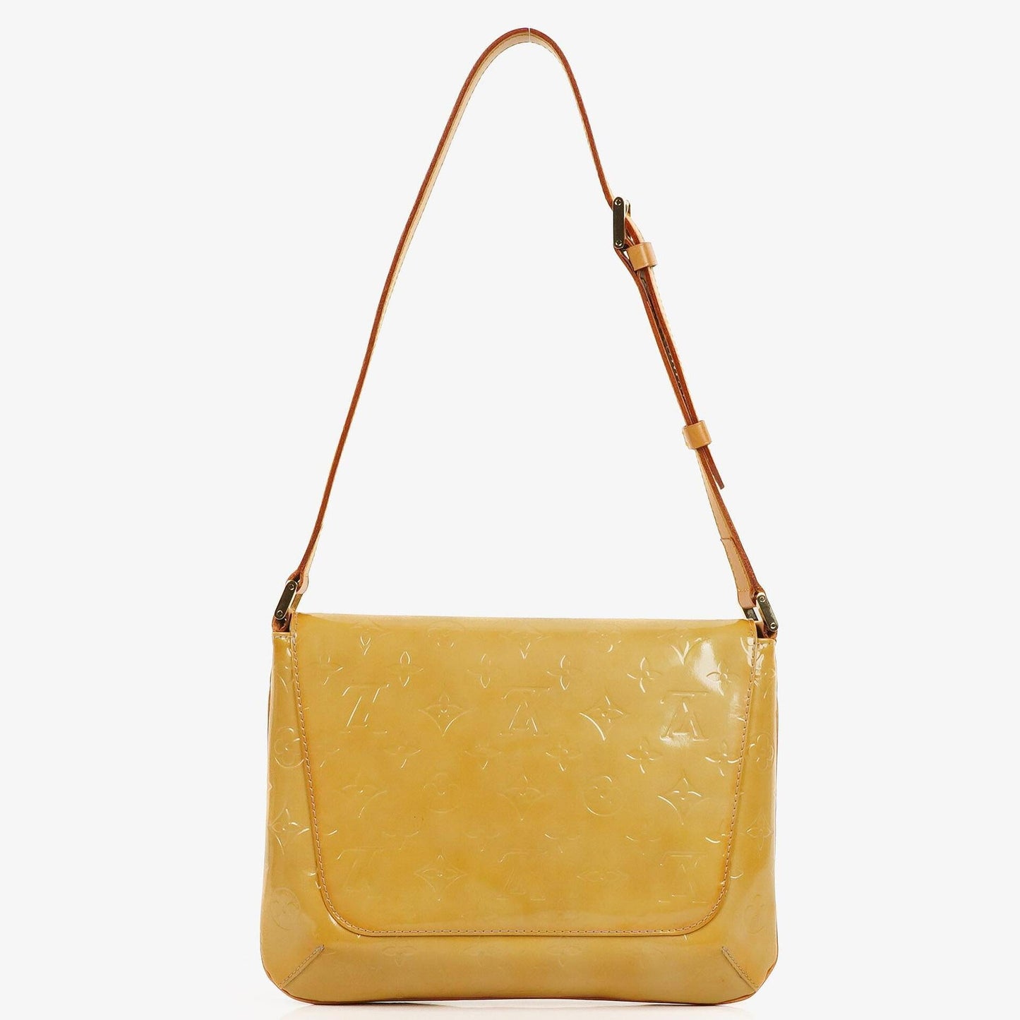 Louis Vuitton Thompson Yellow Monogram Vernis Leather Shoulder Bag