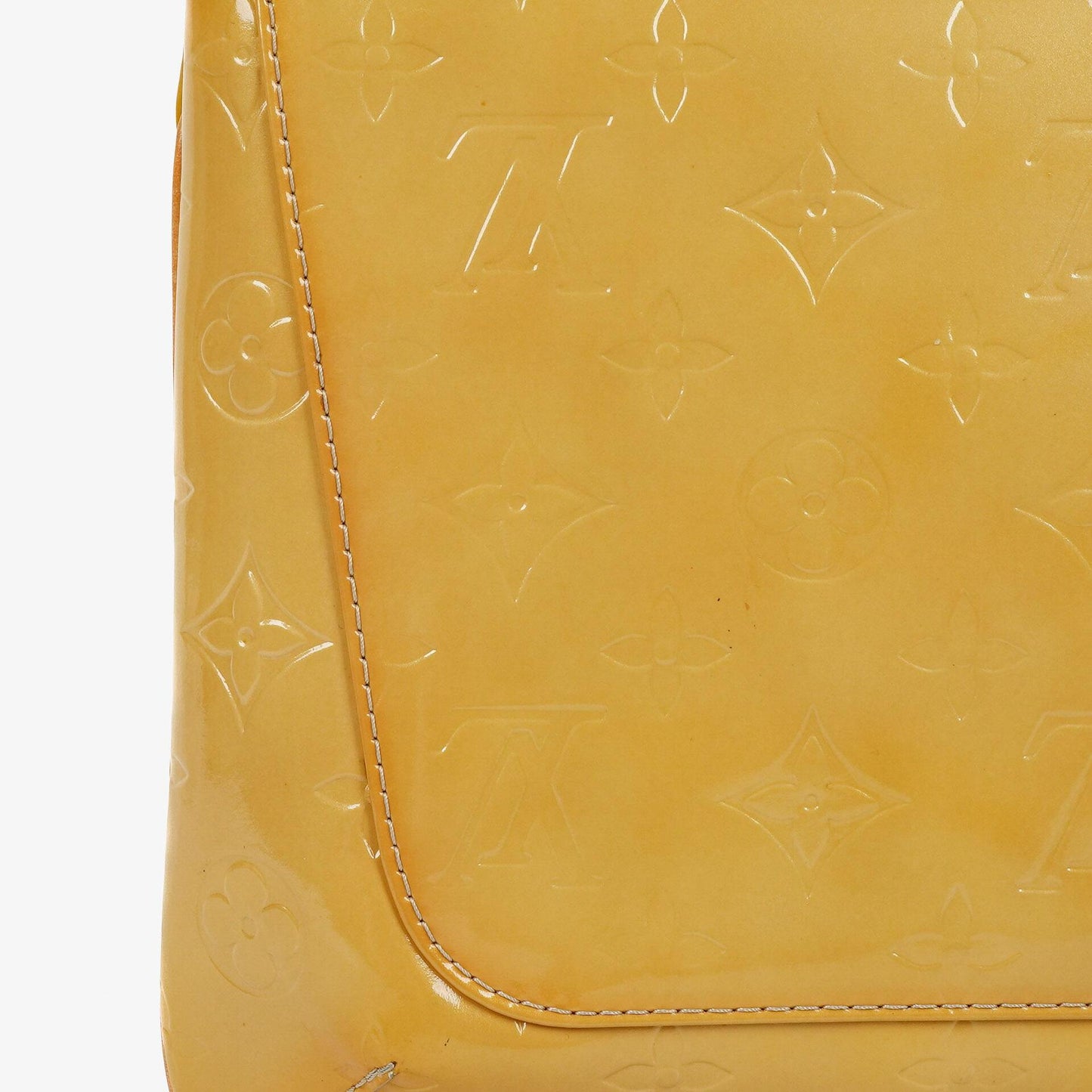 Louis Vuitton Thompson Yellow Monogram Vernis Leather Shoulder Bag