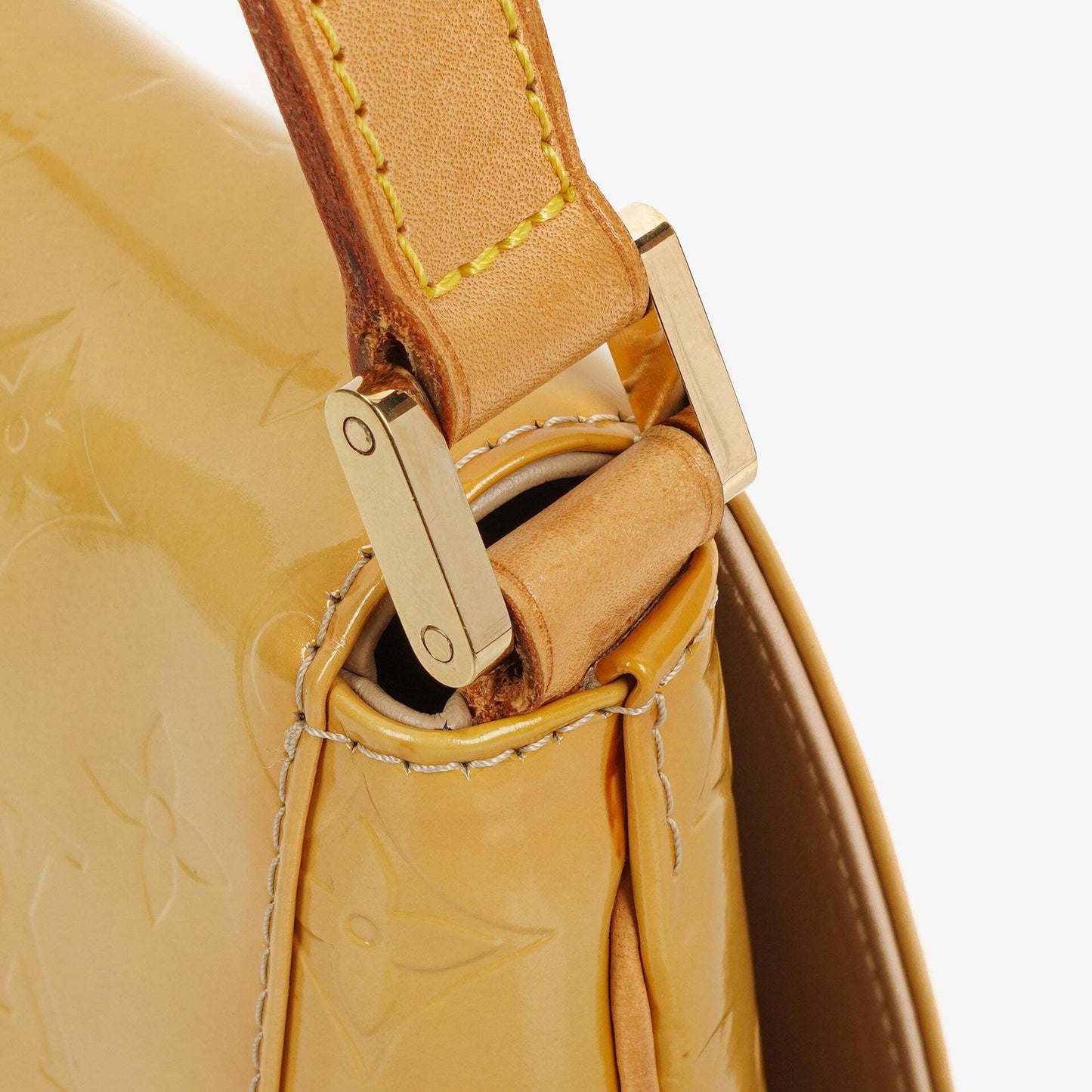 Louis Vuitton Thompson Yellow Monogram Vernis Leather Shoulder Bag