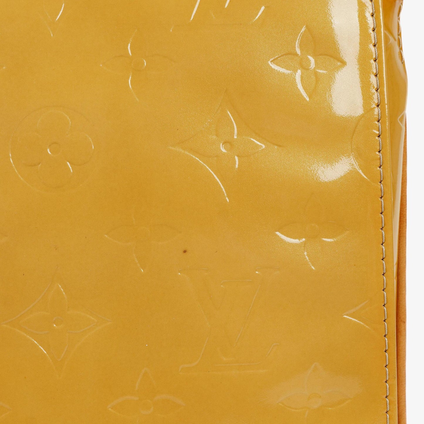 Louis Vuitton Thompson Yellow Monogram Vernis Leather Shoulder Bag