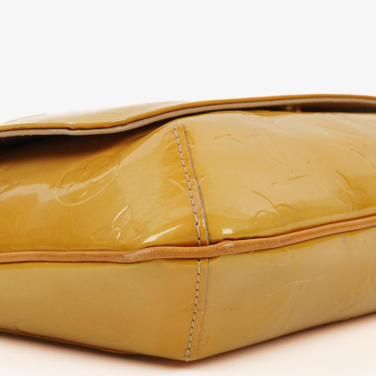 Louis Vuitton Thompson Yellow Monogram Vernis Leather Shoulder Bag