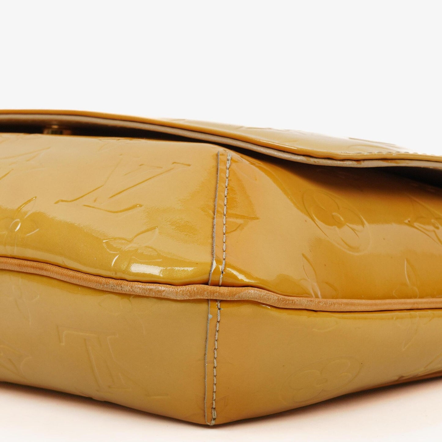 Louis Vuitton Thompson Yellow Monogram Vernis Leather Shoulder Bag