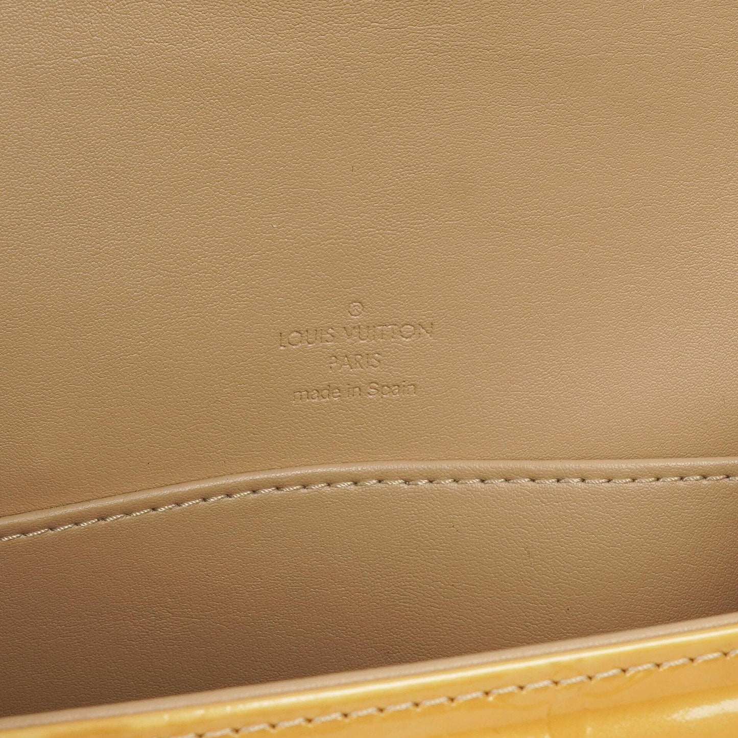 Louis Vuitton Thompson Yellow Monogram Vernis Leather Shoulder Bag