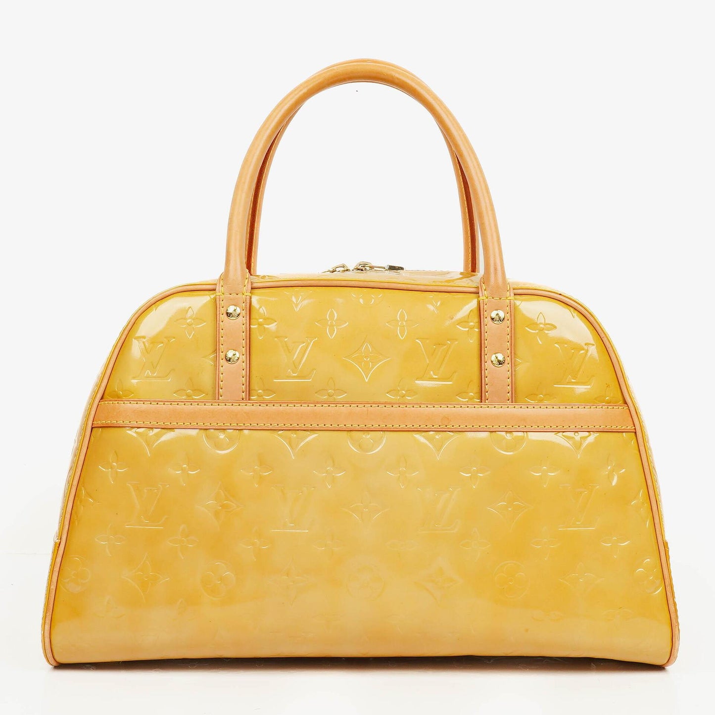 Louis Vuitton Tompkins Yellow Patent Leather Bag