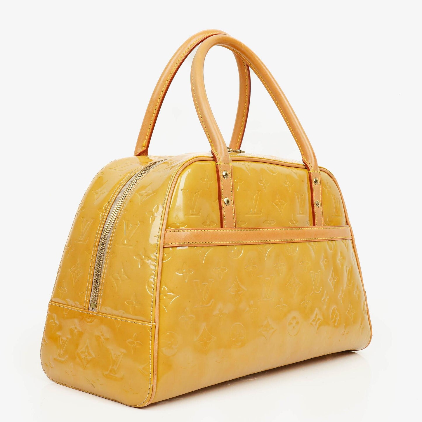 Louis Vuitton Tompkins Yellow Patent Leather Bag