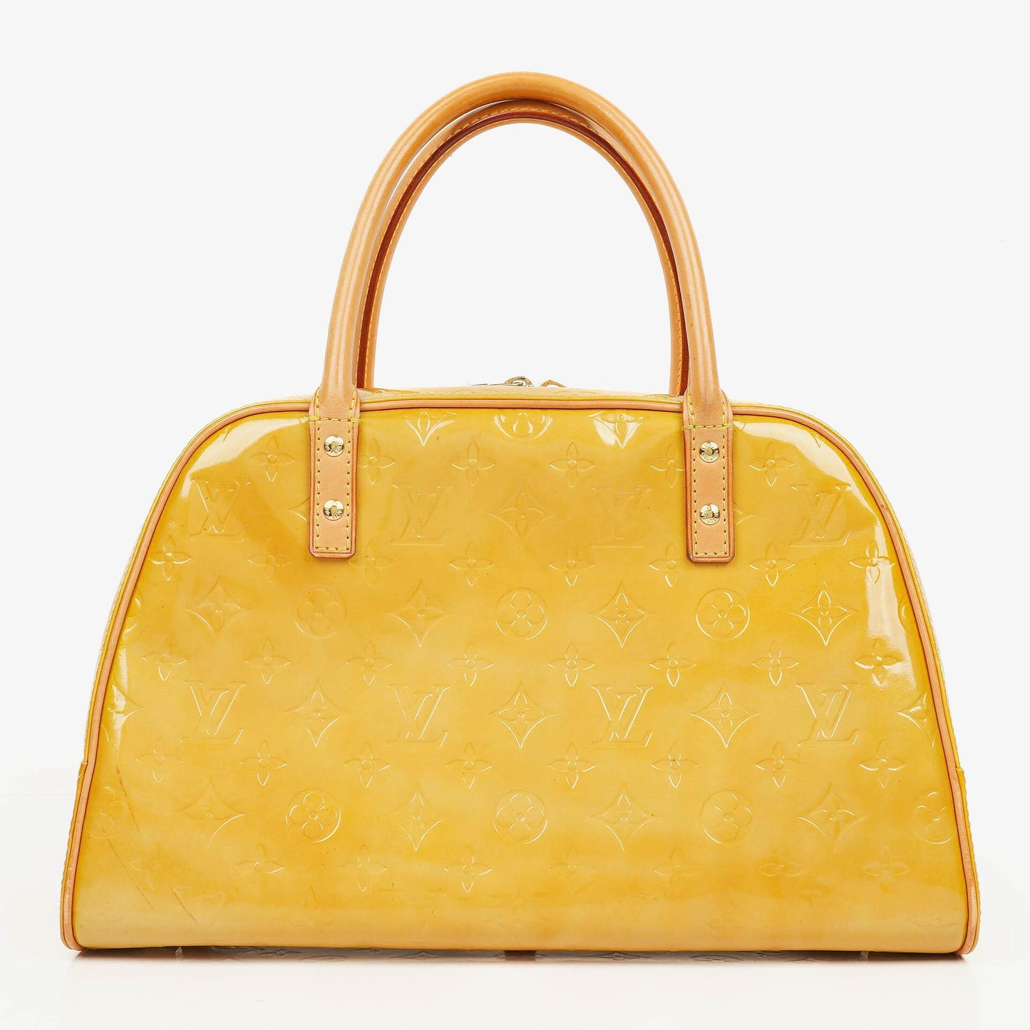 Louis Vuitton Tompkins Yellow Patent Leather Bag
