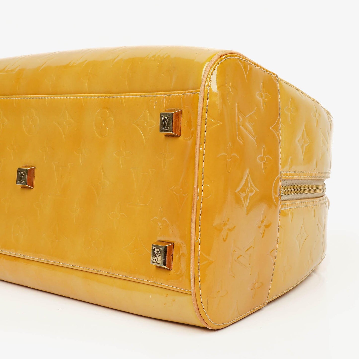 Louis Vuitton Tompkins Yellow Patent Leather Bag