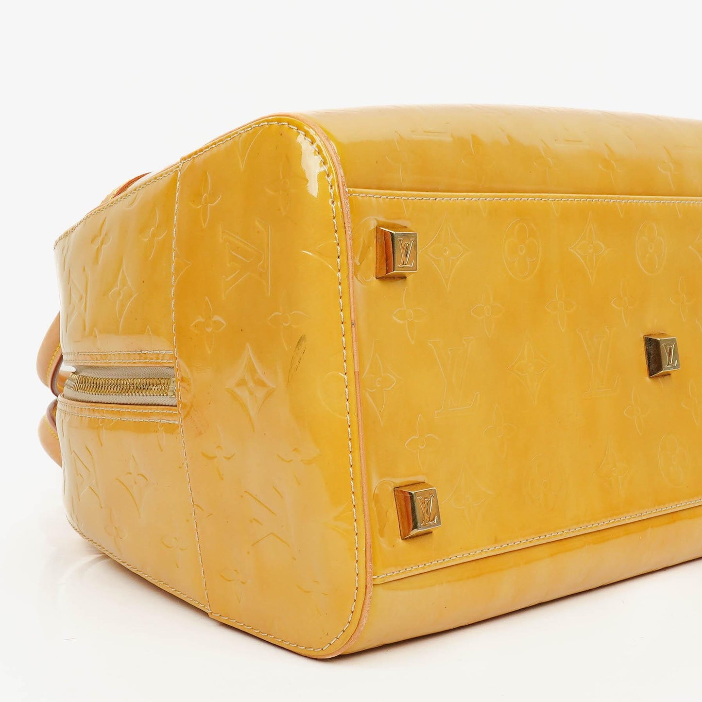 Louis Vuitton Tompkins Yellow Patent Leather Bag