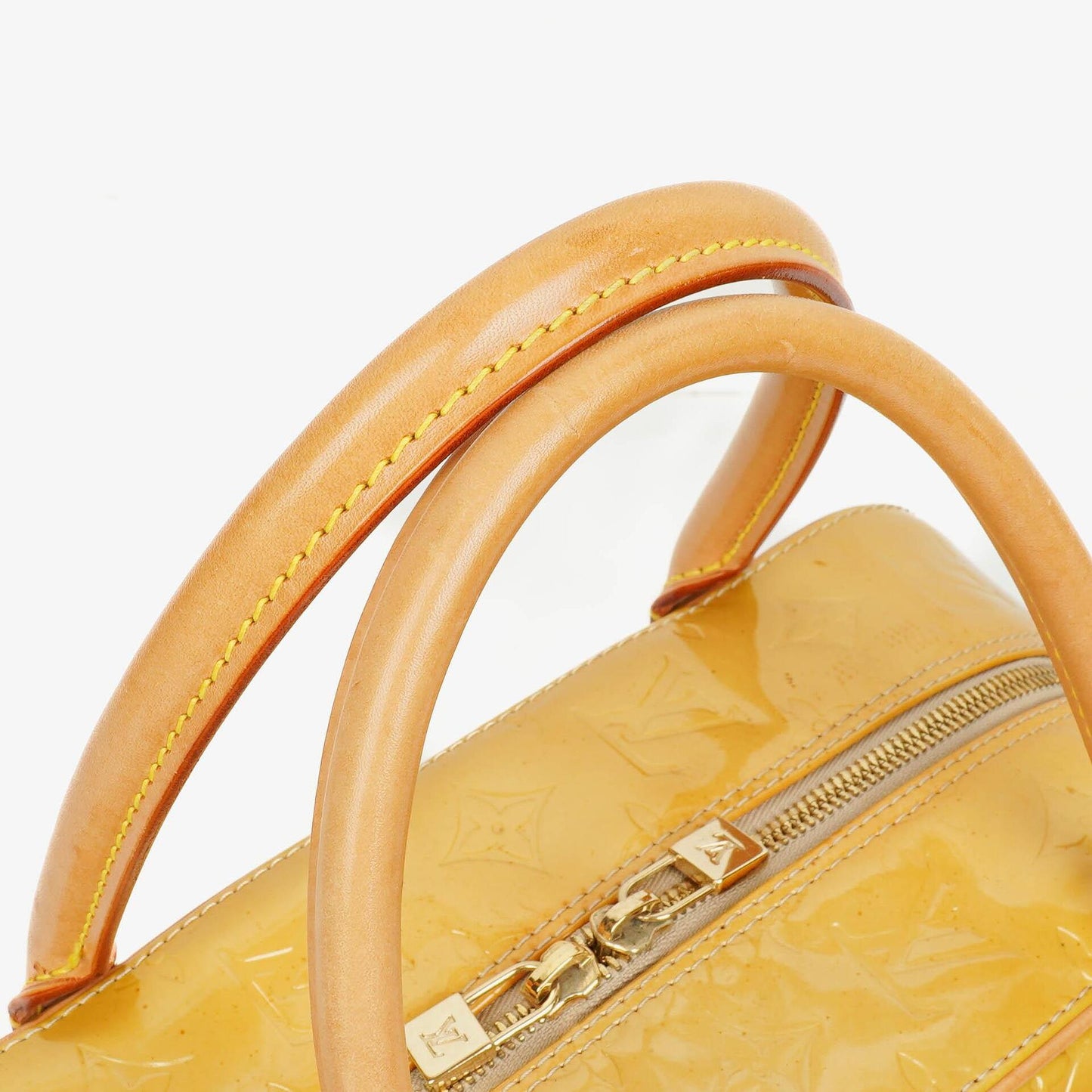 Louis Vuitton Tompkins Yellow Patent Leather Bag