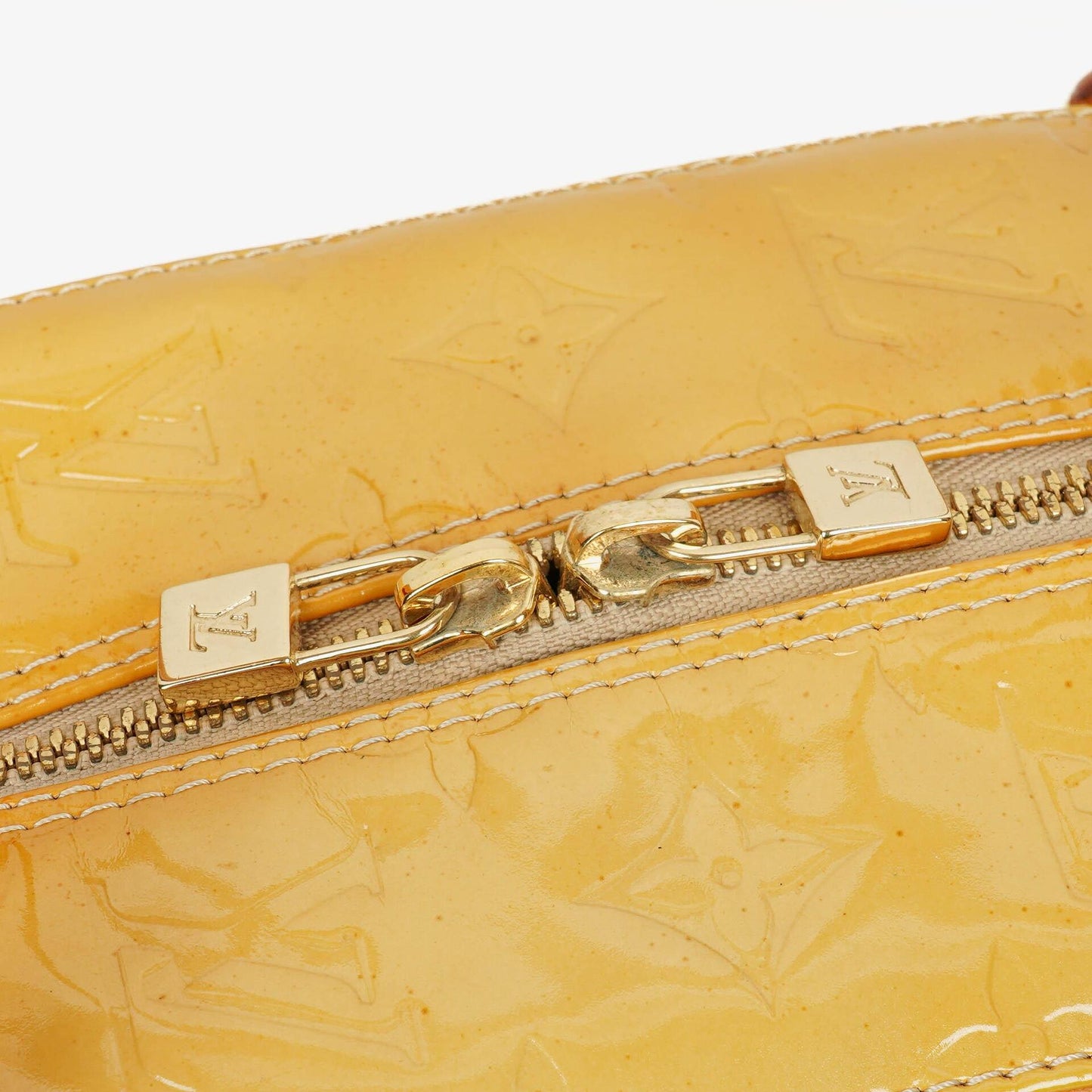 Louis Vuitton Tompkins Yellow Patent Leather Bag