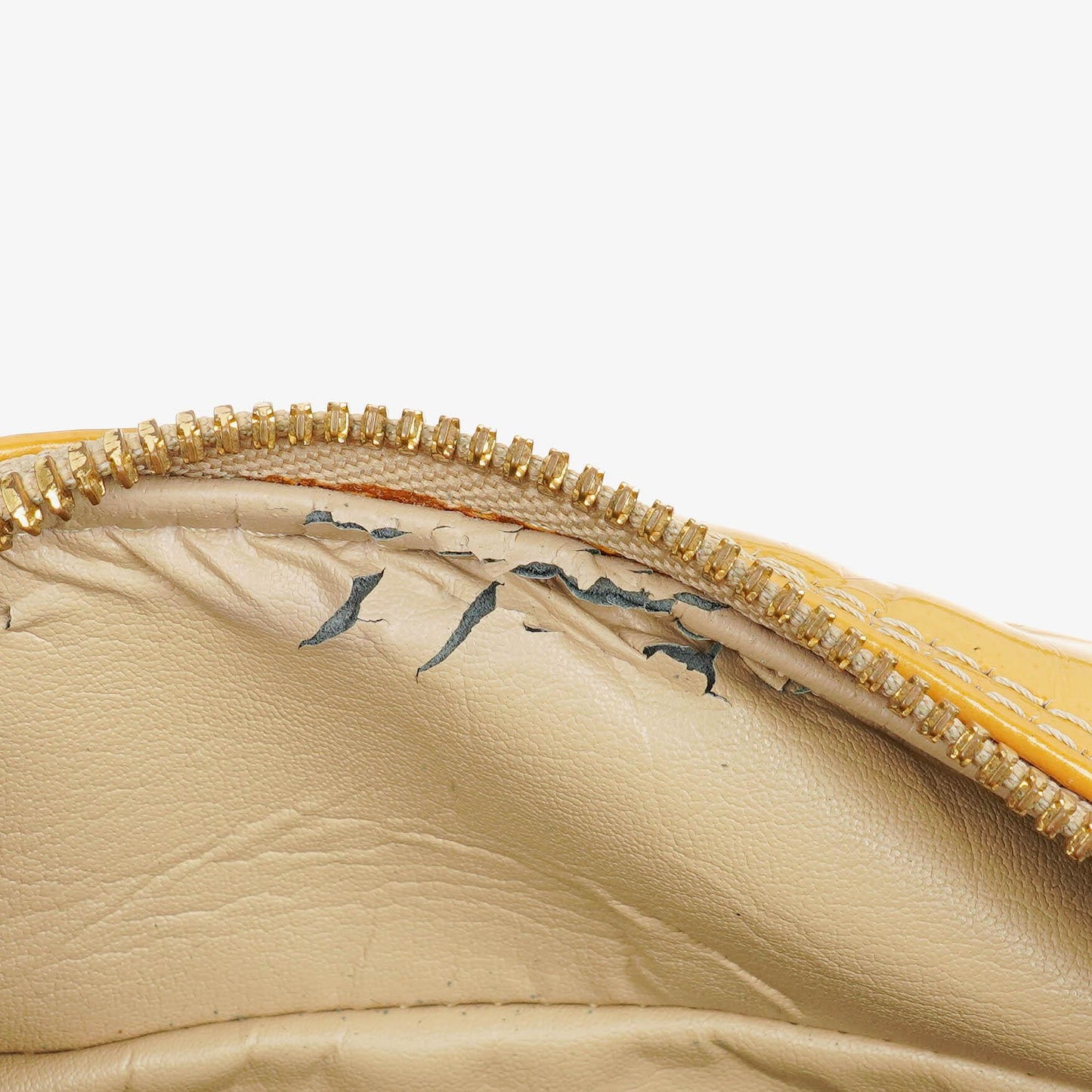 Louis Vuitton Tompkins Yellow Patent Leather Bag