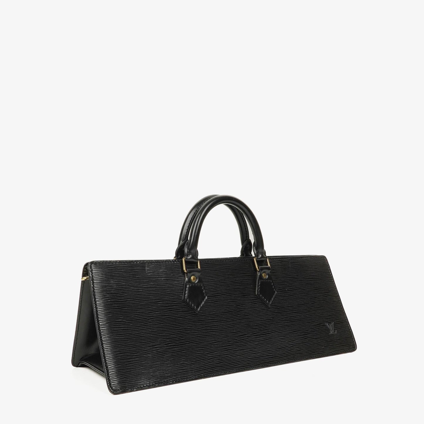 Louis Vuitton Triangle Black EPI Leather Handbag