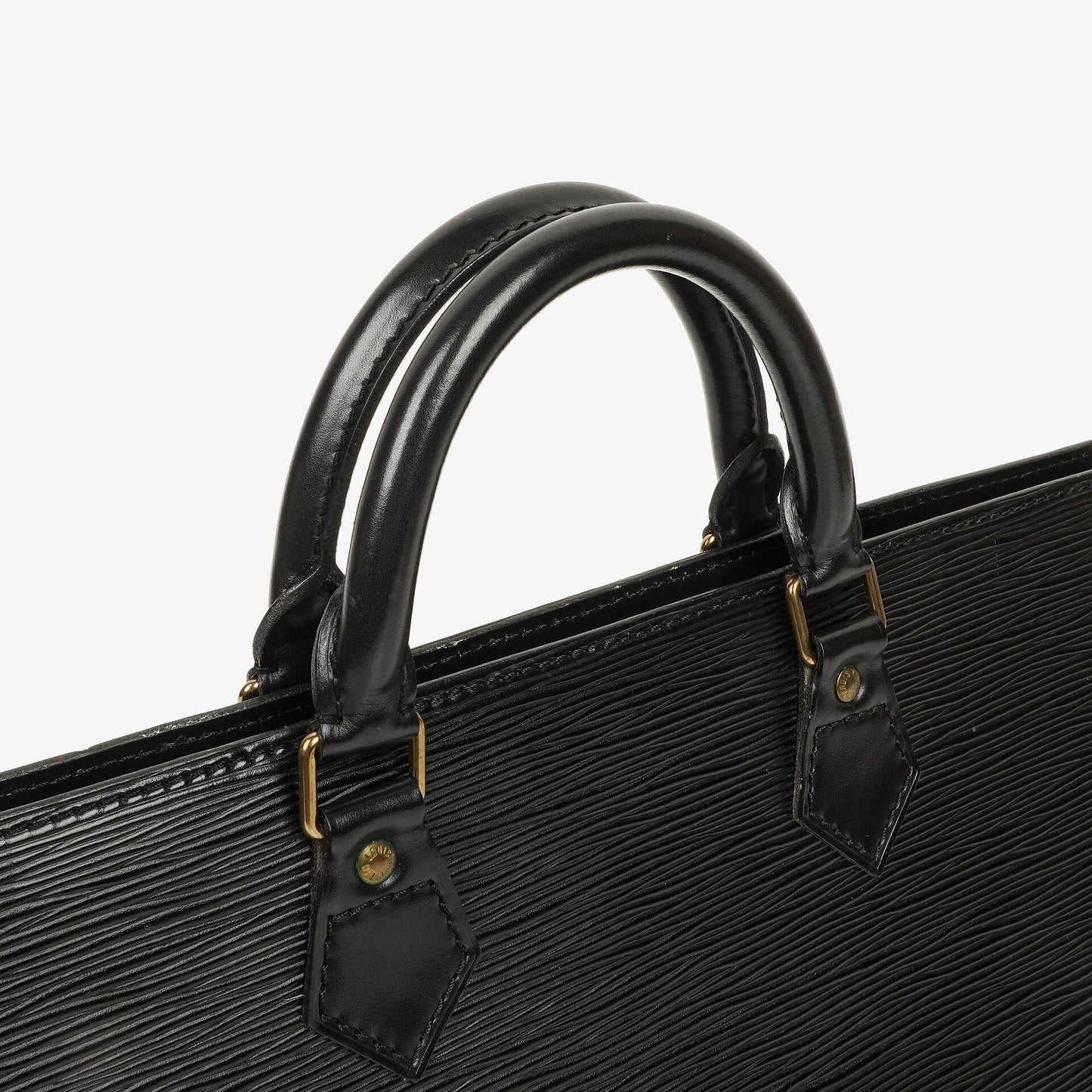 Louis Vuitton Triangle Black EPI Leather Handbag