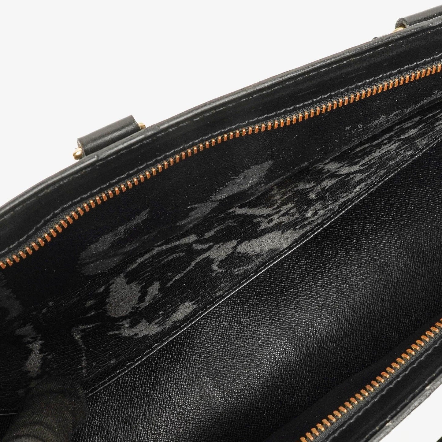 Louis Vuitton Triangle Black EPI Leather Handbag