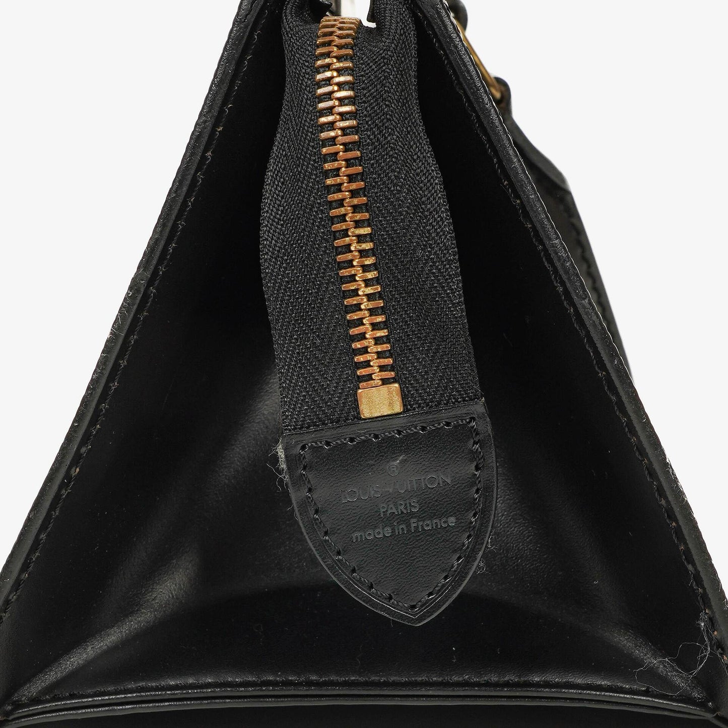 Louis Vuitton Triangle Black EPI Leather Handbag