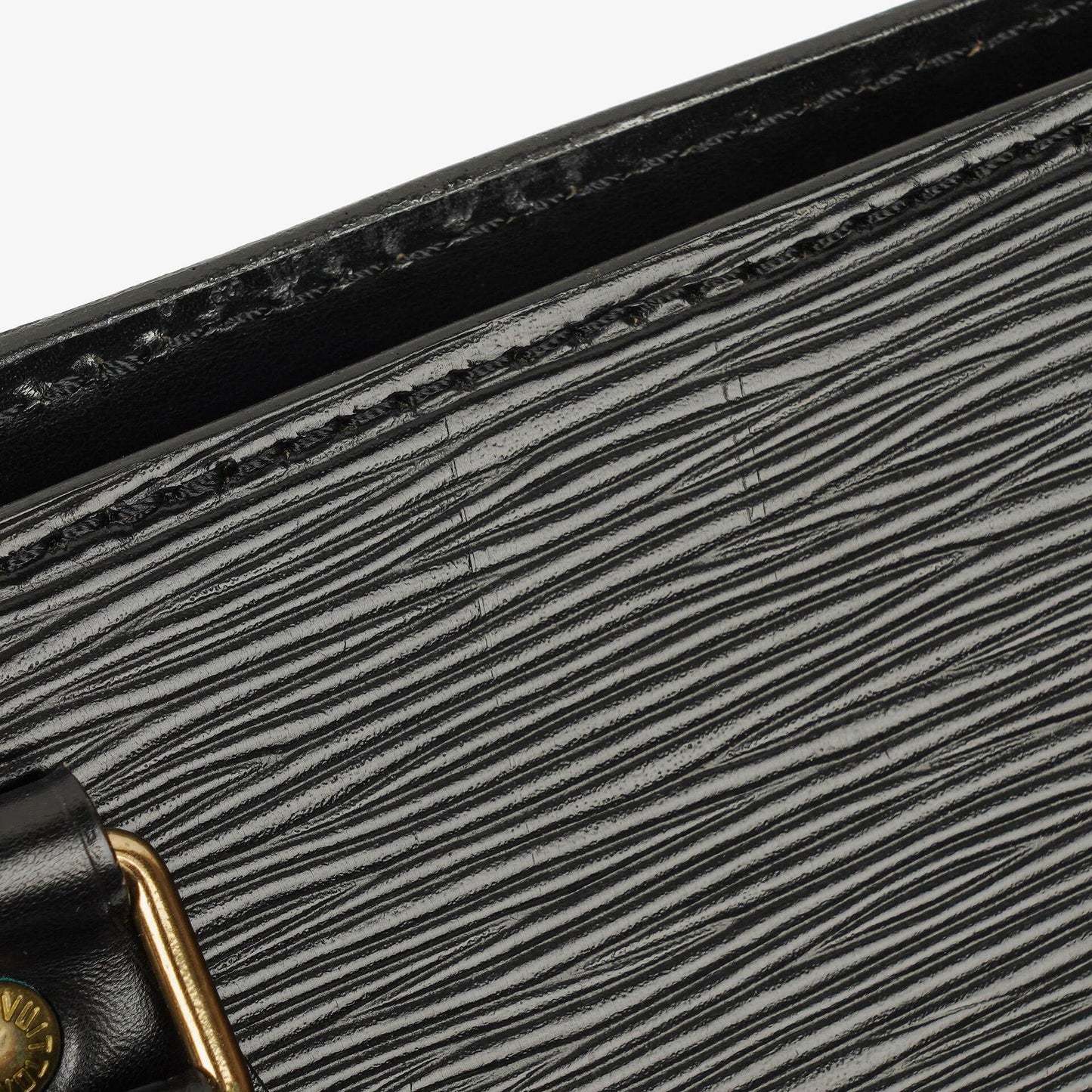 Louis Vuitton Triangle Black EPI Leather Handbag