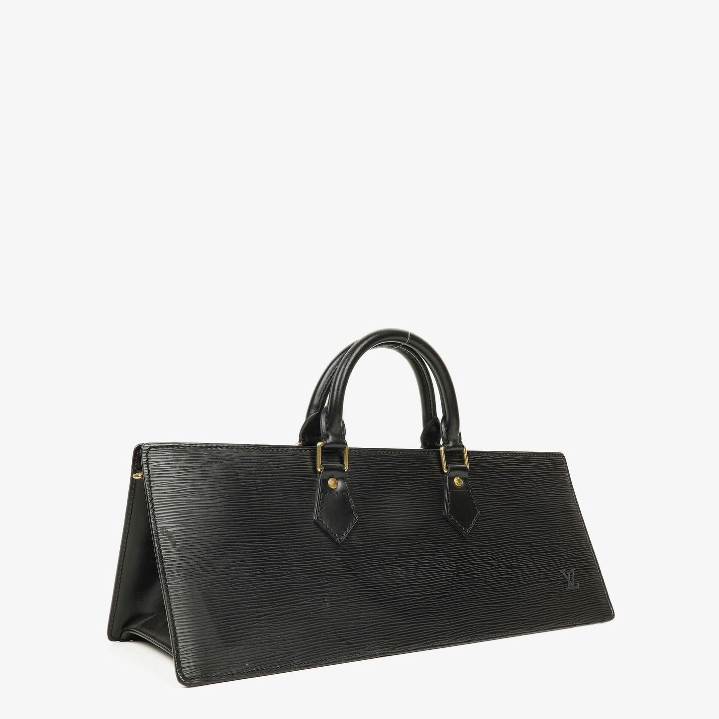 Louis Vuitton Triangle Black EPI Leather Handbag