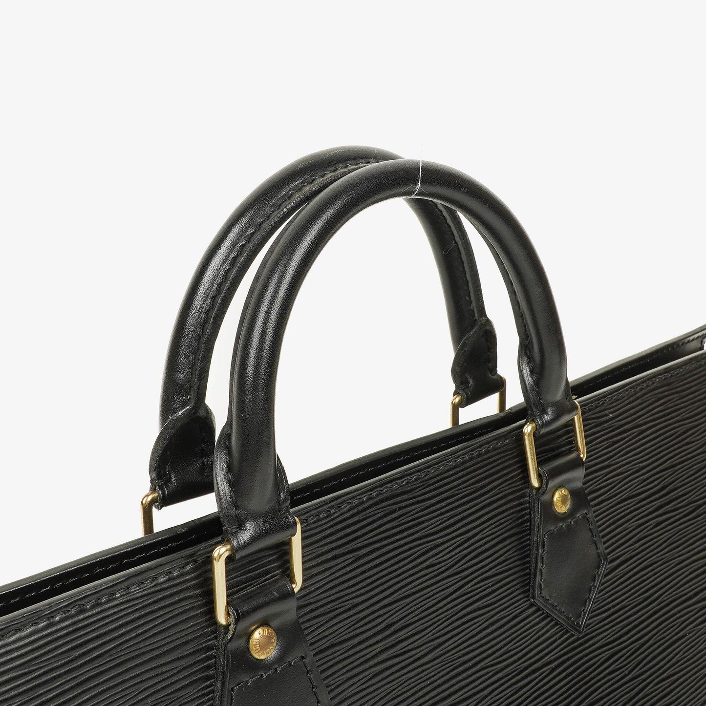 Louis Vuitton Triangle Black EPI Leather Handbag