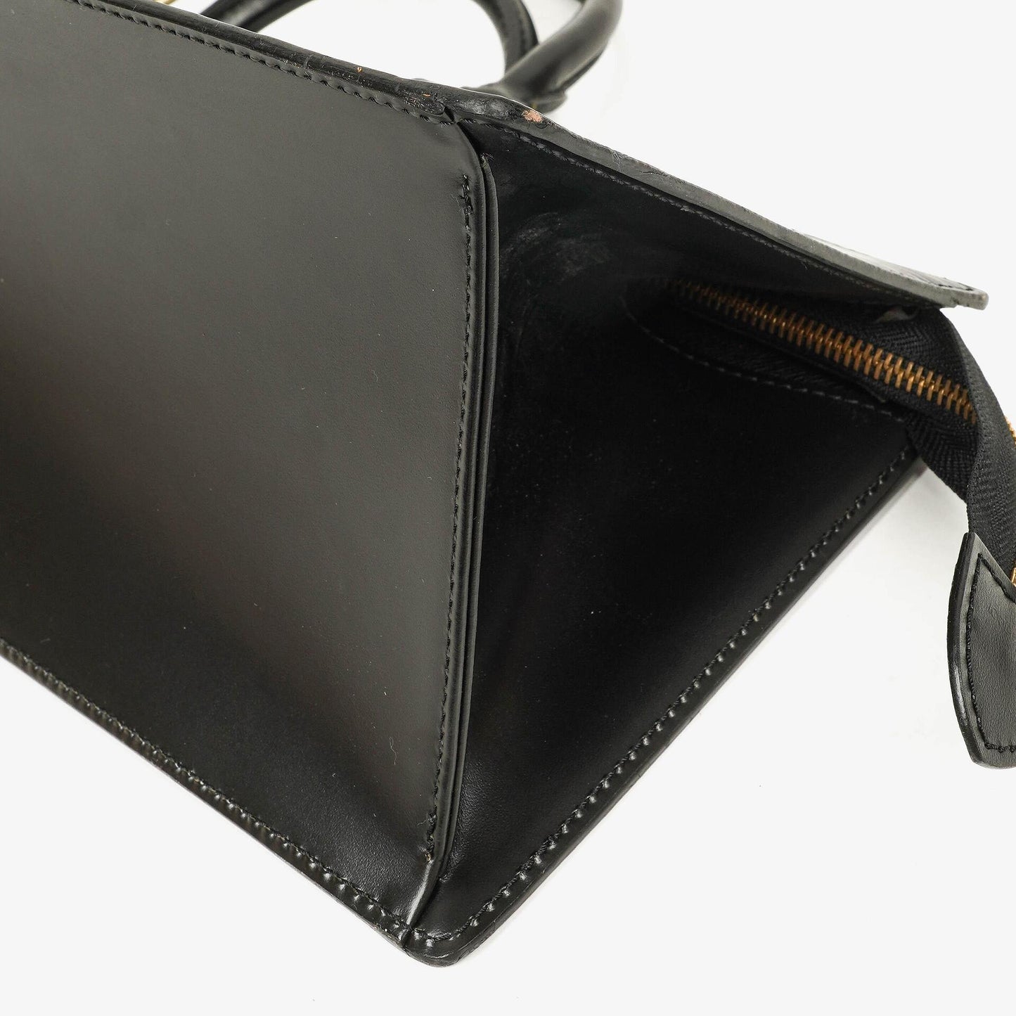 Louis Vuitton Triangle Black EPI Leather Handbag