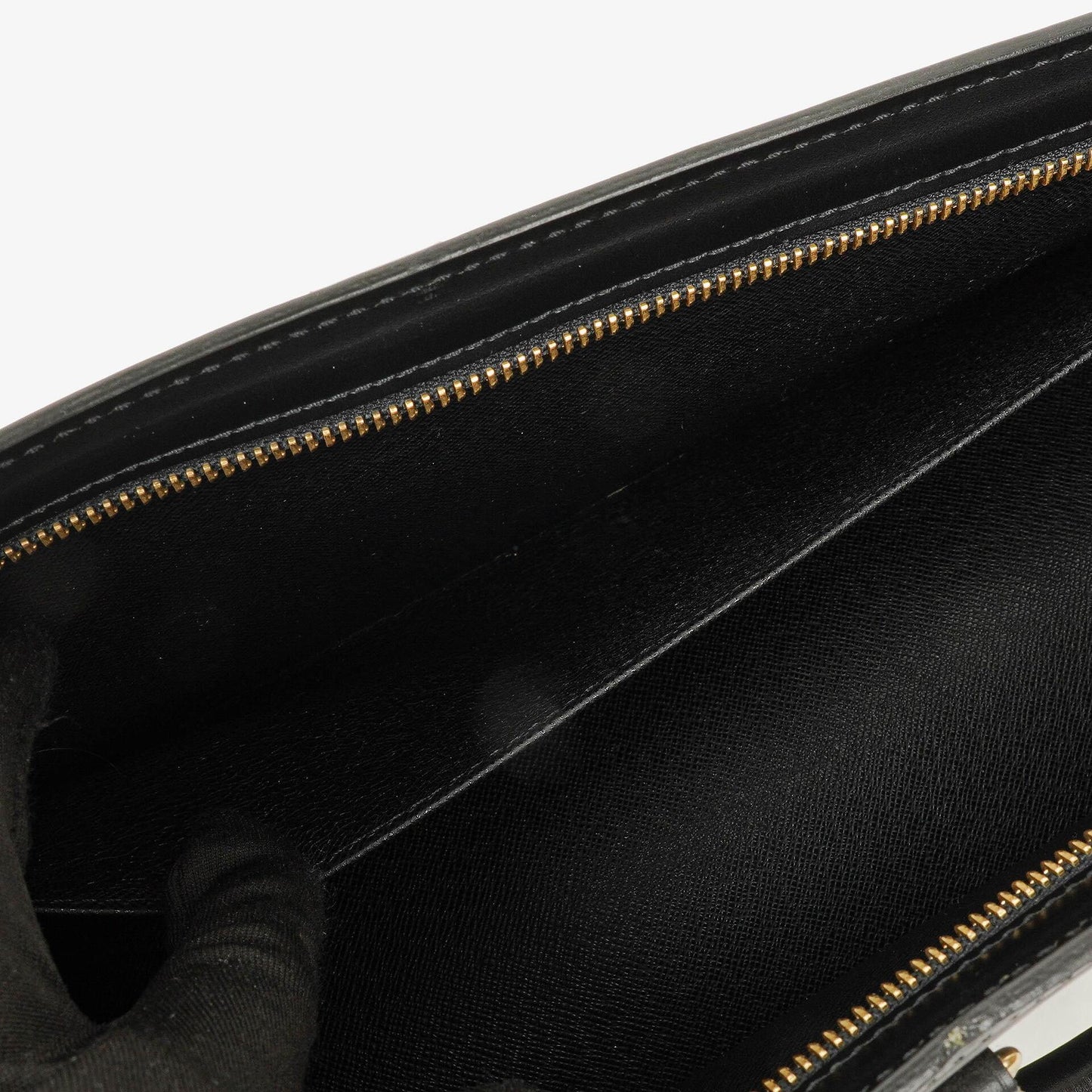 Louis Vuitton Triangle Black EPI Leather Handbag