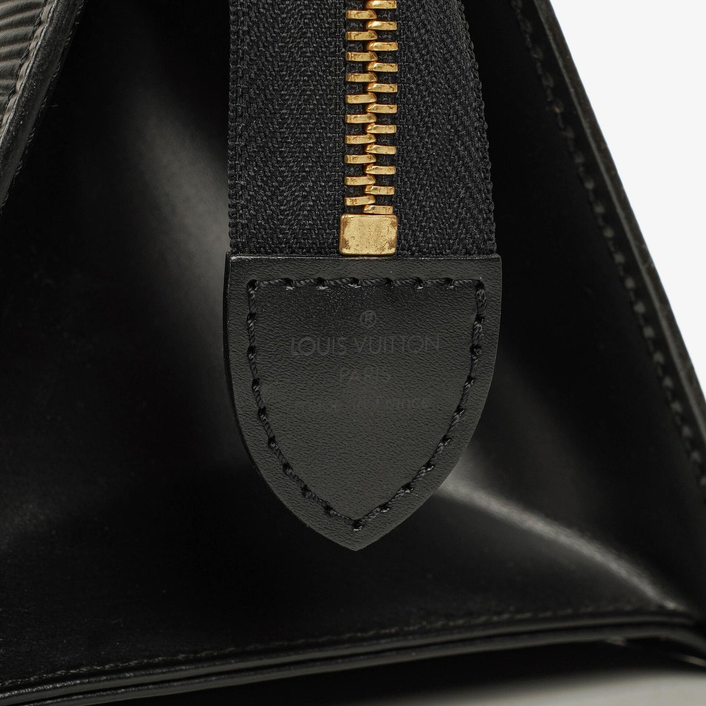 Louis Vuitton Triangle Black EPI Leather Handbag
